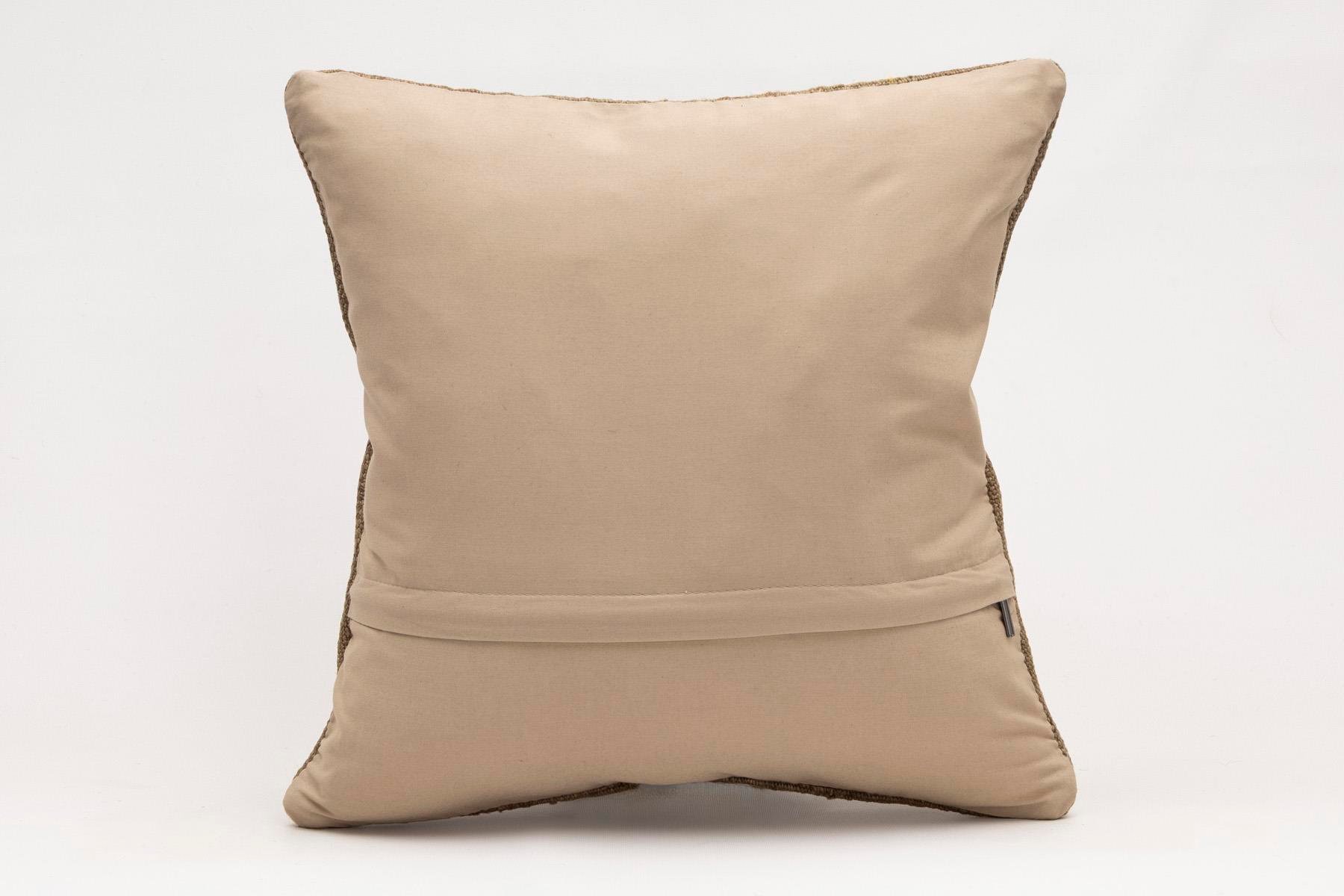 16x16 inches (40x40 cm) Kilim Pillow | KILIM WHOLESALE - Vintage Handmade Pillows - Vintage Handmade Kilim Rugs - It is 100% wool. Artistic and historical rugs. Old handwoven rugs. - Online hand woven rugs and kilim cushions sales. Shipping to a