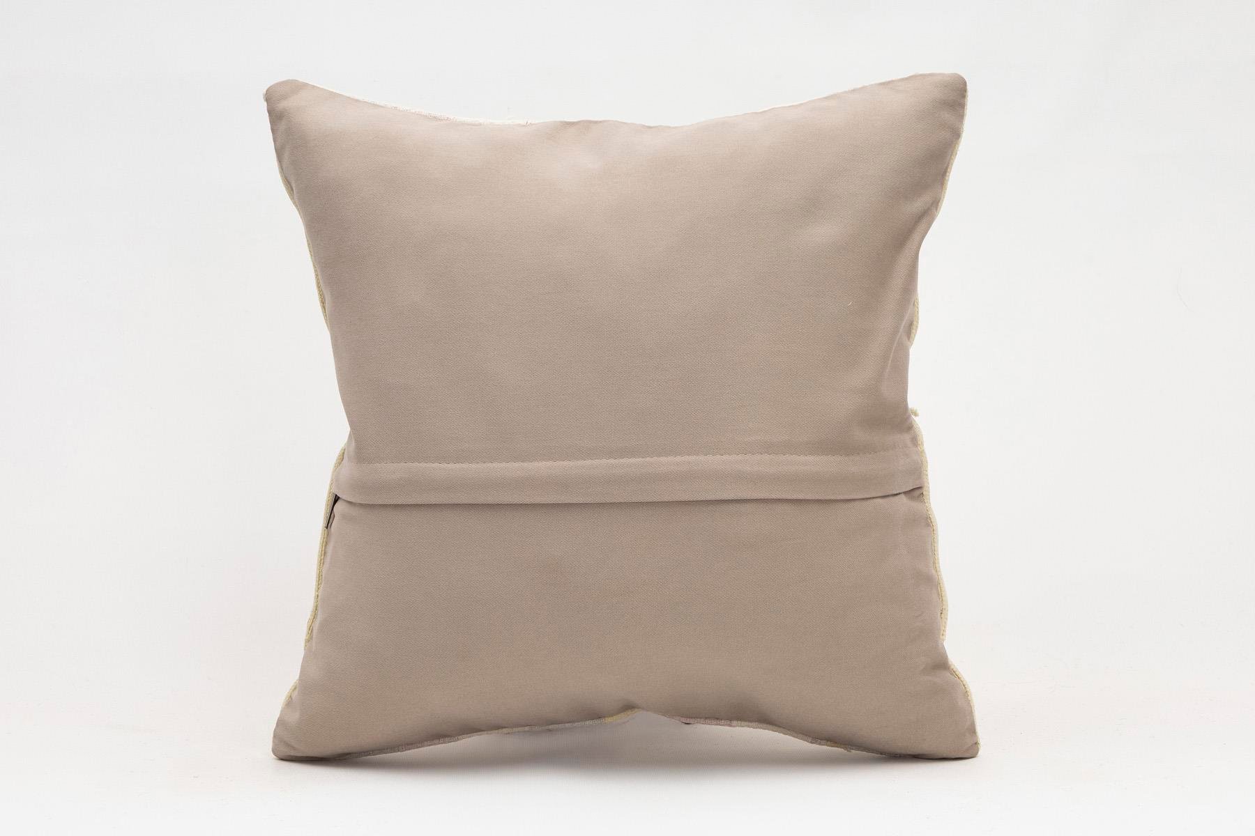 16x16 inches (40x40 cm) Kilim Pillow | KILIM WHOLESALE - Vintage Handmade Pillows - Vintage Handmade Kilim Rugs - It is 100% wool. Artistic and historical rugs. Old handwoven rugs. - Online hand woven rugs and kilim cushions sales. Shipping to a