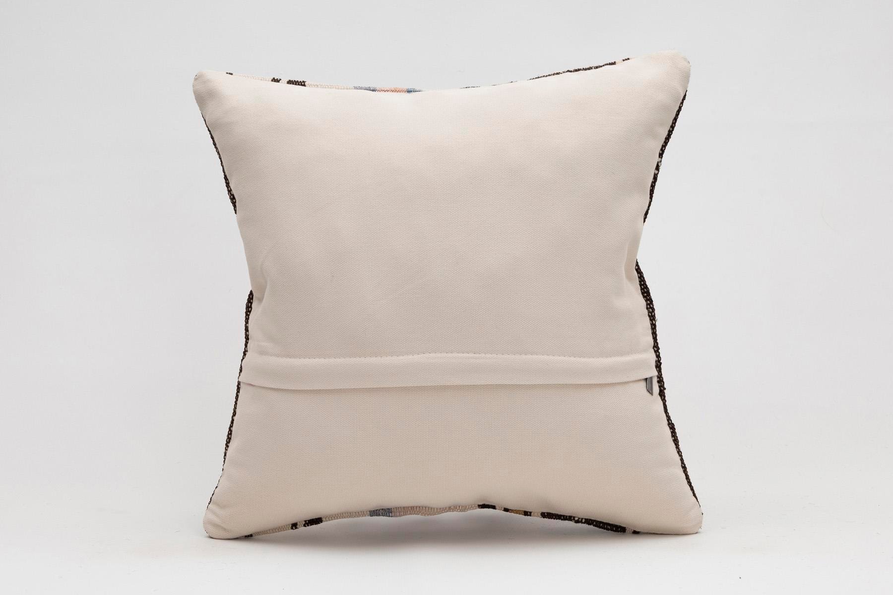 16x16 inches (40x40 cm) Kilim Pillow | KILIM WHOLESALE - Vintage Handmade Pillows - Vintage Handmade Kilim Rugs - It is 100% wool. Artistic and historical rugs. Old handwoven rugs. - Online hand woven rugs and kilim cushions sales. Shipping to a