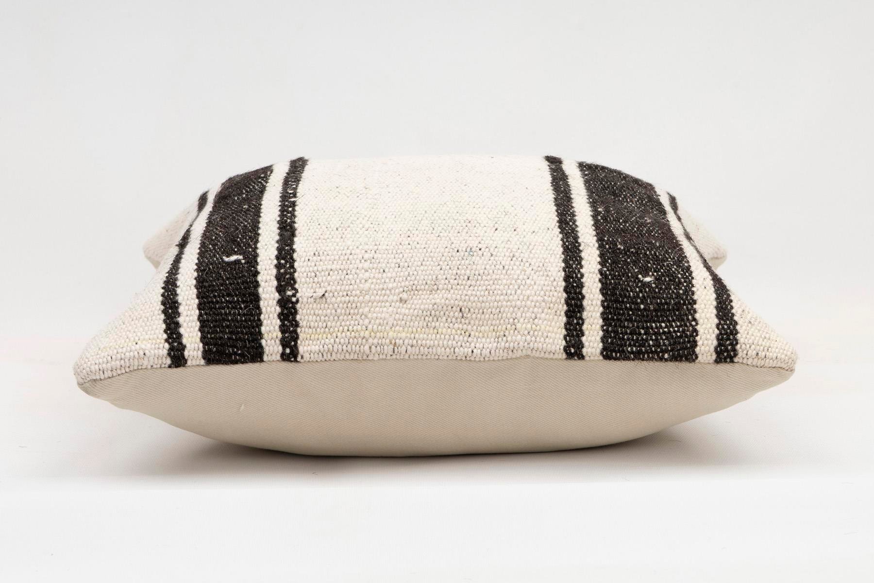 16x16 inches (40x40 cm) Kilim Pillow | KILIM WHOLESALE - Vintage Handmade Pillows - Vintage Handmade Kilim Rugs - It is 100% wool. Artistic and historical rugs. Old handwoven rugs. - Online hand woven rugs and kilim cushions sales. Shipping to a