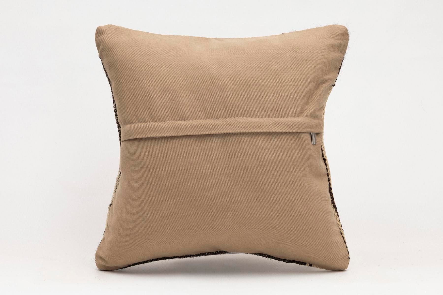 16x16 inches (40x40 cm) Kilim Pillow | KILIM WHOLESALE - Vintage Handmade Pillows - Vintage Handmade Kilim Rugs - It is 100% wool. Artistic and historical rugs. Old handwoven rugs. - Online hand woven rugs and kilim cushions sales. Shipping to a