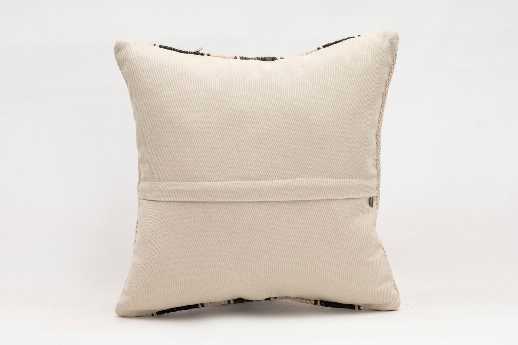 16x16 inches (40x40 cm) Kilim Pillow | KILIM WHOLESALE - Vintage Handmade Pillows - Vintage Handmade Kilim Rugs - It is 100% wool. Artistic and historical rugs. Old handwoven rugs. - Online hand woven rugs and kilim cushions sales. Shipping to a