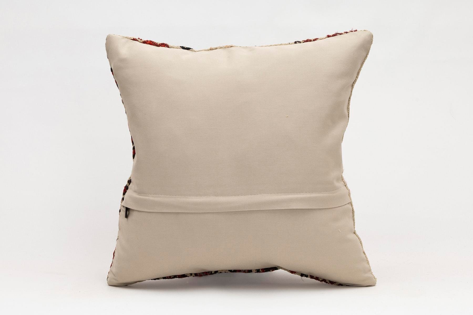 16x16 inches (40x40 cm) Kilim Pillow | KILIM WHOLESALE - Vintage Handmade Pillows - Vintage Handmade Kilim Rugs - It is 100% wool. Artistic and historical rugs. Old handwoven rugs. - Online hand woven rugs and kilim cushions sales. Shipping to a