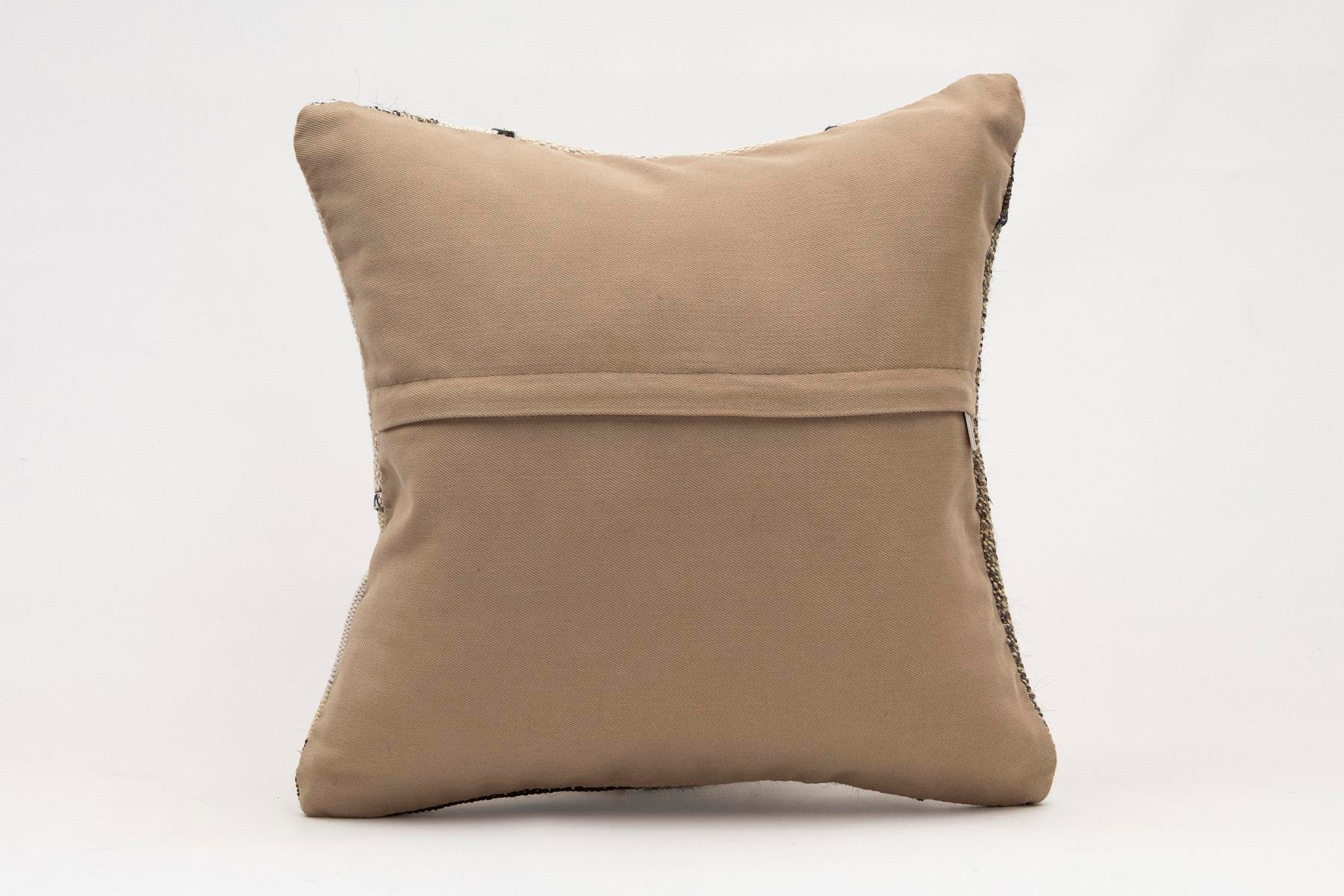 16x16 inches (40x40 cm) Kilim Pillow | KILIM WHOLESALE - Vintage Handmade Pillows - Vintage Handmade Kilim Rugs - It is 100% wool. Artistic and historical rugs. Old handwoven rugs. - Online hand woven rugs and kilim cushions sales. Shipping to a