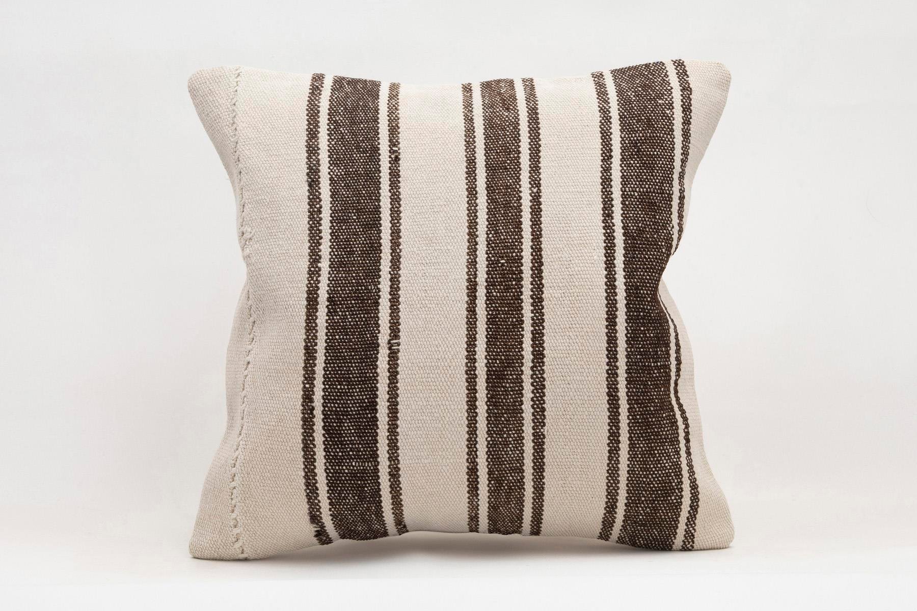 16x16 inches (40x40 cm) Kilim Pillow | KILIM WHOLESALE - Vintage Handmade Pillows - Vintage Handmade Kilim Rugs - It is 100% wool. Artistic and historical rugs. Old handwoven rugs. - Online hand woven rugs and kilim cushions sales. Shipping to a