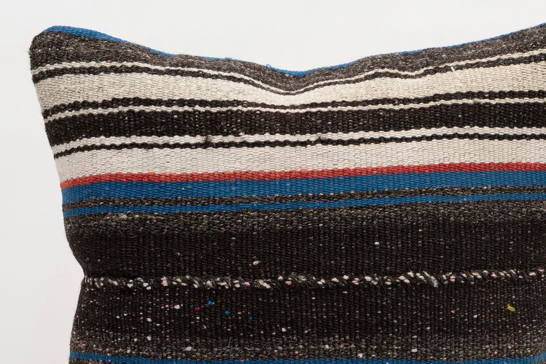 16x16 inches (40x40 cm) Kilim Pillow | KILIM WHOLESALE - Vintage Handmade Pillows - Vintage Handmade Kilim Rugs - It is 100% wool. Artistic and historical rugs. Old handwoven rugs. - Online hand woven rugs and kilim cushions sales. Shipping to a