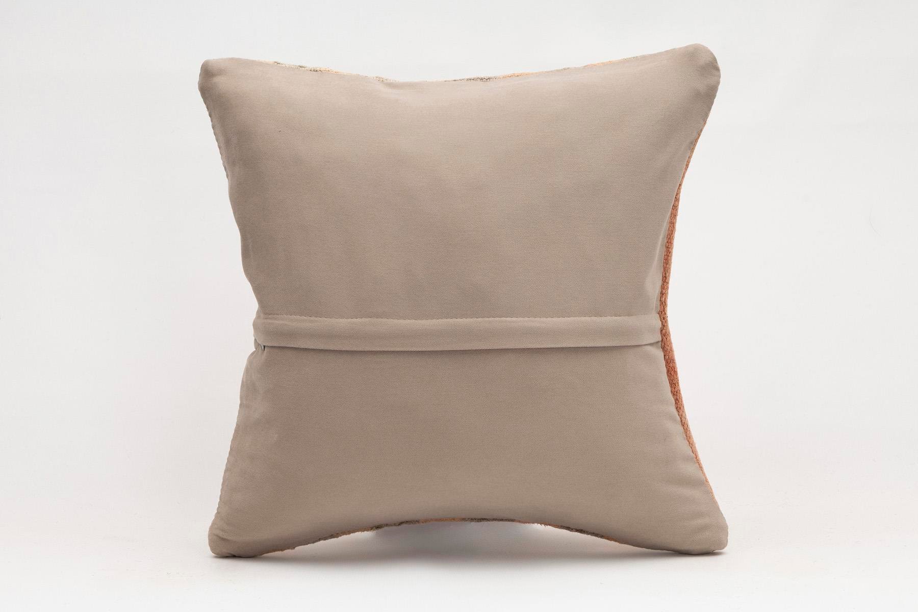 16x16 inches (40x40 cm) Kilim Pillow | KILIM WHOLESALE - Vintage Handmade Pillows - Vintage Handmade Kilim Rugs - It is 100% wool. Artistic and historical rugs. Old handwoven rugs. - Online hand woven rugs and kilim cushions sales. Shipping to a