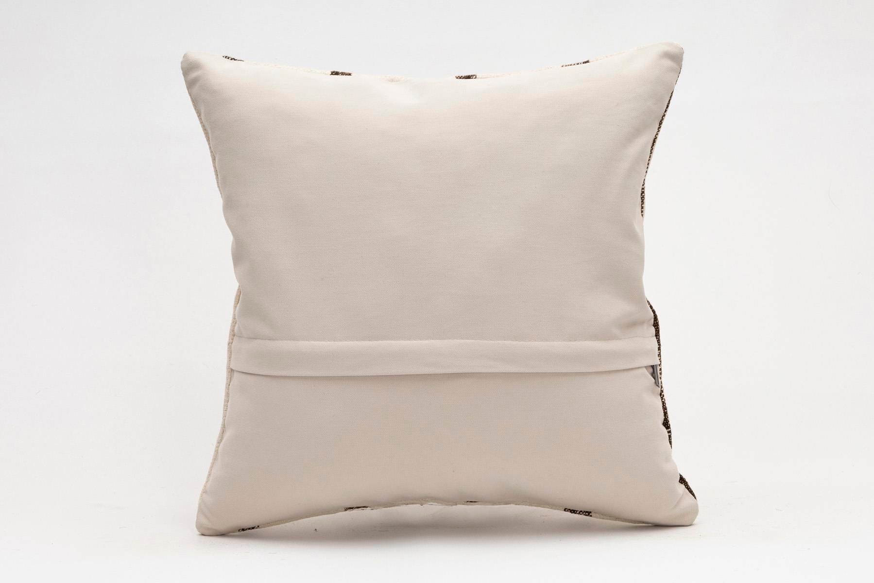 16x16 inches (40x40 cm) Kilim Pillow | KILIM WHOLESALE - Vintage Handmade Pillows - Vintage Handmade Kilim Rugs - It is 100% wool. Artistic and historical rugs. Old handwoven rugs. - Online hand woven rugs and kilim cushions sales. Shipping to a