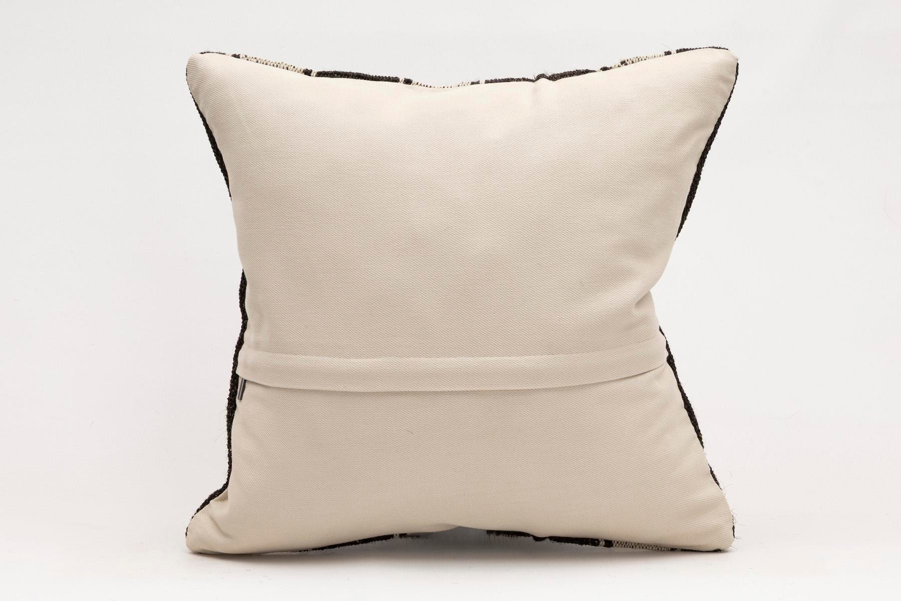 16x16 inches (40x40 cm) Kilim Pillow | KILIM WHOLESALE - Vintage Handmade Pillows - Vintage Handmade Kilim Rugs - It is 100% wool. Artistic and historical rugs. Old handwoven rugs. - Online hand woven rugs and kilim cushions sales. Shipping to a