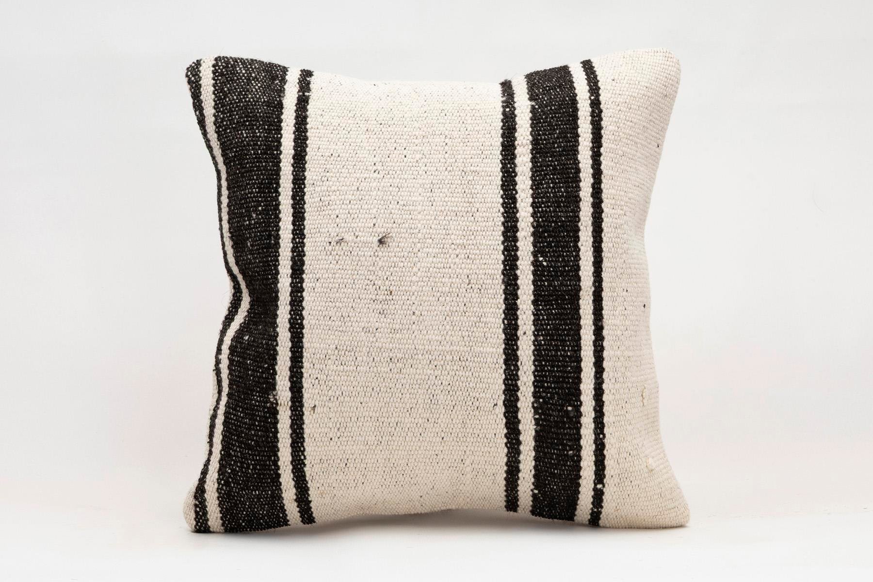 16x16 inches (40x40 cm) Kilim Pillow | KILIM WHOLESALE - Vintage Handmade Pillows - Vintage Handmade Kilim Rugs - It is 100% wool. Artistic and historical rugs. Old handwoven rugs. - Online hand woven rugs and kilim cushions sales. Shipping to a