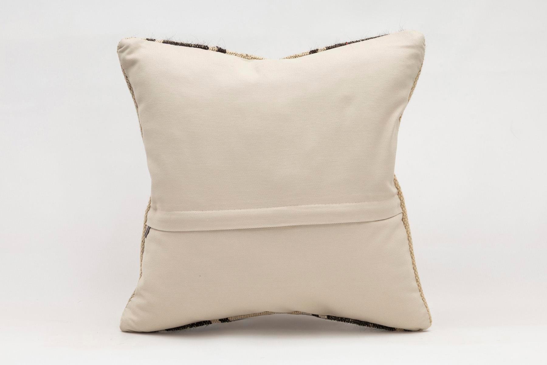 16x16 inches (40x40 cm) Kilim Pillow | KILIM WHOLESALE - Vintage Handmade Pillows - Vintage Handmade Kilim Rugs - It is 100% wool. Artistic and historical rugs. Old handwoven rugs. - Online hand woven rugs and kilim cushions sales. Shipping to a