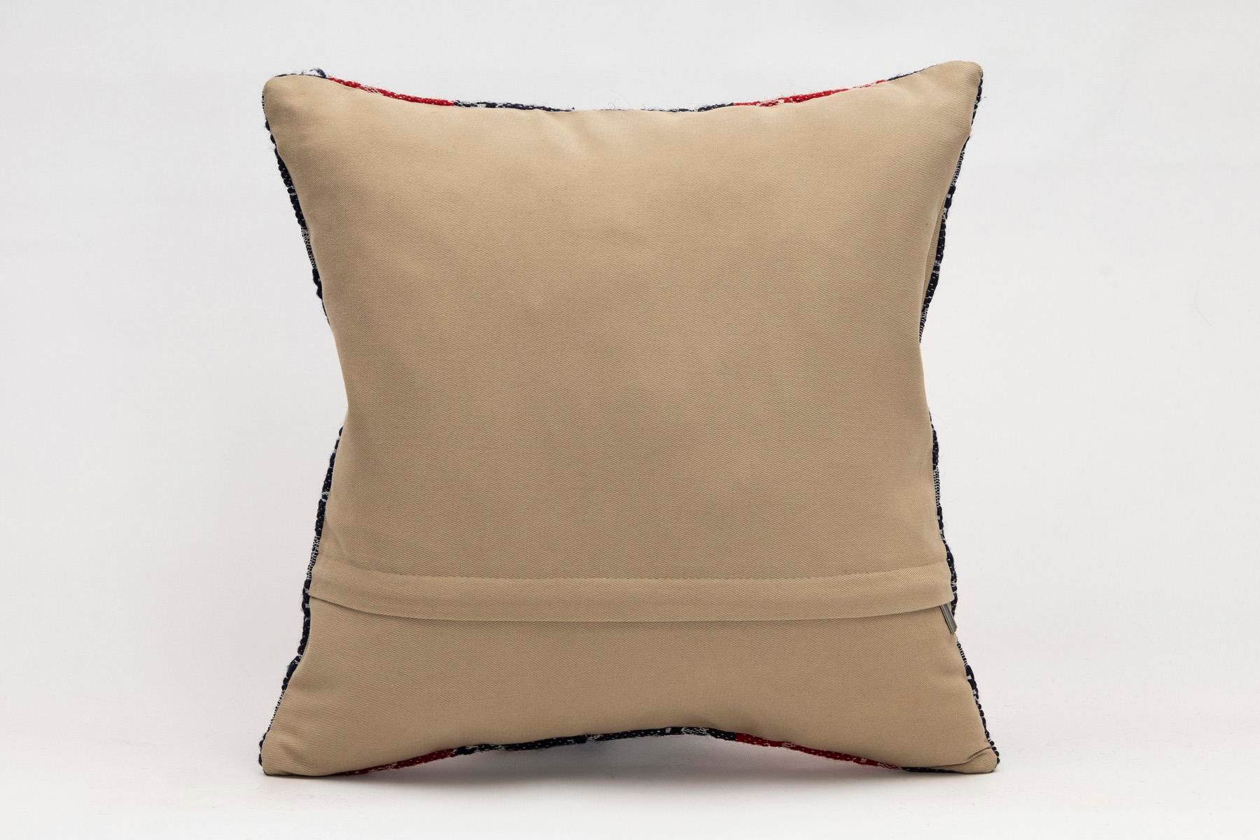 16x16 inches (40x40 cm) Kilim Pillow | KILIM WHOLESALE - Vintage Handmade Pillows - Vintage Handmade Kilim Rugs - It is 100% wool. Artistic and historical rugs. Old handwoven rugs. - Online hand woven rugs and kilim cushions sales. Shipping to a