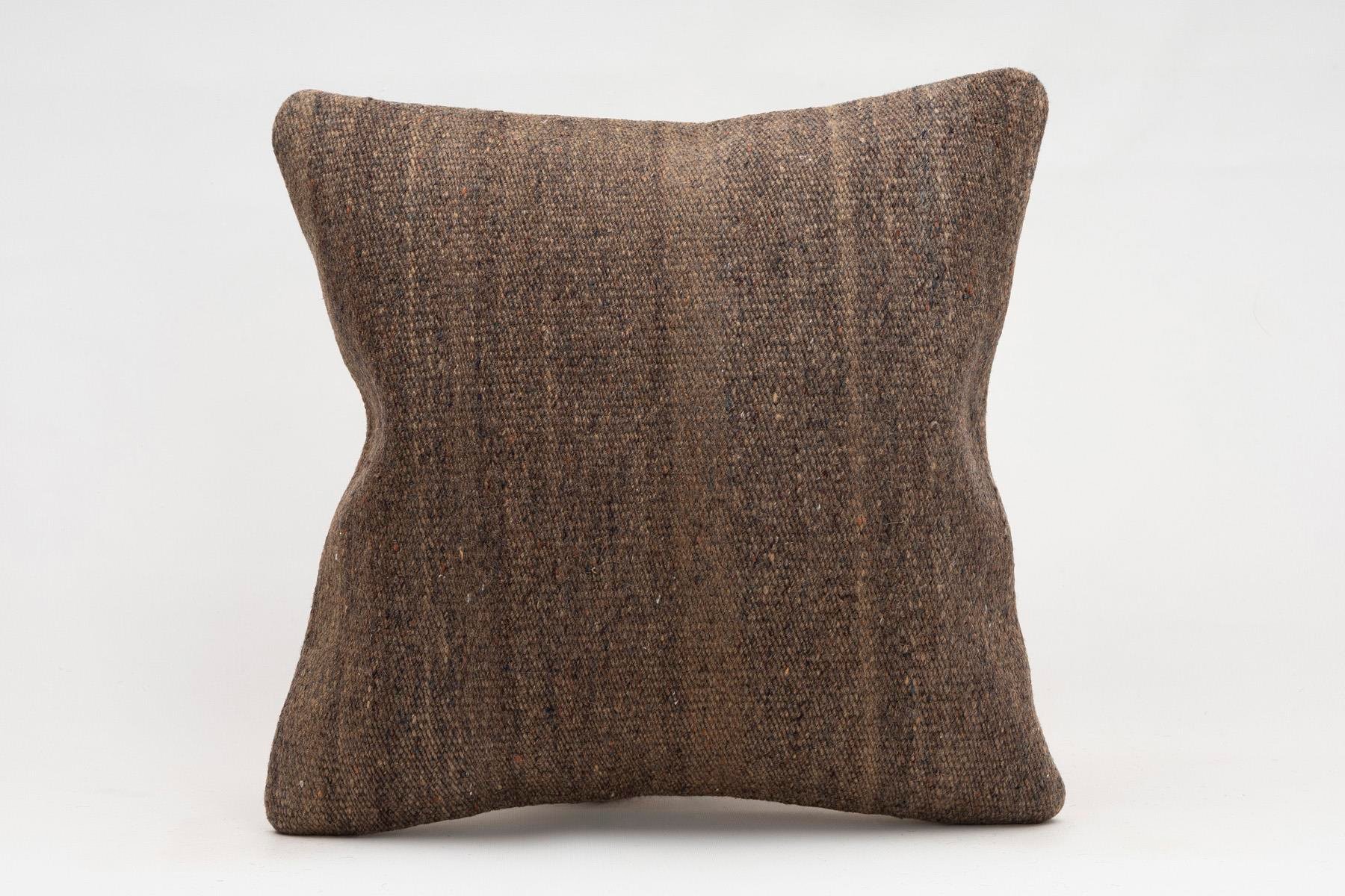 16x16 inches (40x40 cm) Kilim Pillow | KILIM WHOLESALE - Vintage Handmade Pillows - Vintage Handmade Kilim Rugs - It is 100% wool. Artistic and historical rugs. Old handwoven rugs. - Online hand woven rugs and kilim cushions sales. Shipping to a