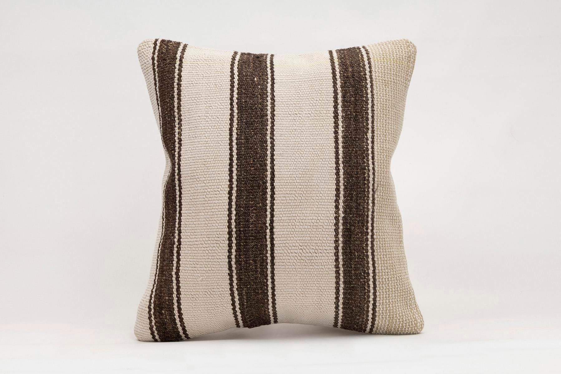 16x16 inches (40x40 cm) Kilim Pillow | KILIM WHOLESALE - Vintage Handmade Pillows - Vintage Handmade Kilim Rugs - It is 100% wool. Artistic and historical rugs. Old handwoven rugs. - Online hand woven rugs and kilim cushions sales. Shipping to a