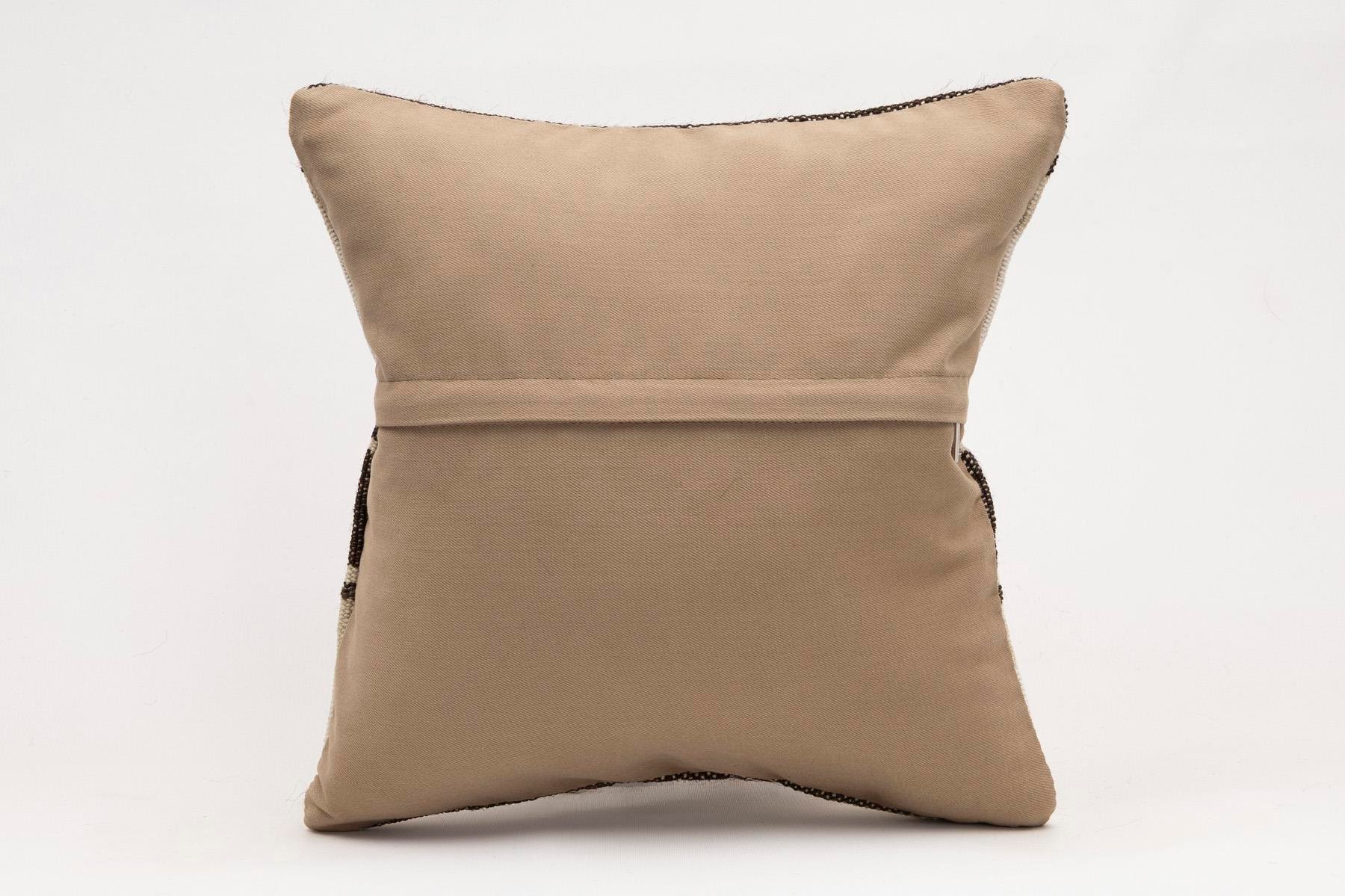 16x16 inches (40x40 cm) Kilim Pillow | KILIM WHOLESALE - Vintage Handmade Pillows - Vintage Handmade Kilim Rugs - It is 100% wool. Artistic and historical rugs. Old handwoven rugs. - Online hand woven rugs and kilim cushions sales. Shipping to a