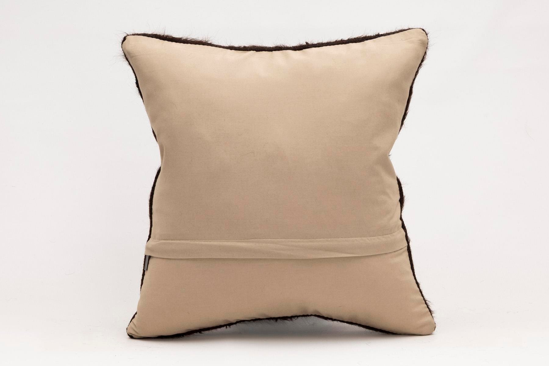 16x16 inches (40x40 cm) Kilim Pillow | KILIM WHOLESALE - Vintage Handmade Pillows - Vintage Handmade Kilim Rugs - It is 100% wool. Artistic and historical rugs. Old handwoven rugs. - Online hand woven rugs and kilim cushions sales. Shipping to a