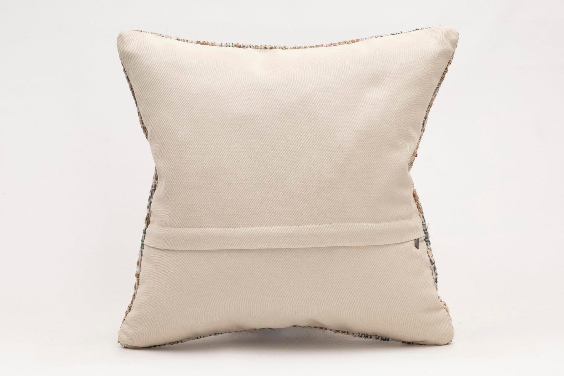 16x16 inches (40x40 cm) Kilim Pillow | KILIM WHOLESALE - Vintage Handmade Pillows - Vintage Handmade Kilim Rugs - It is 100% wool. Artistic and historical rugs. Old handwoven rugs. - Online hand woven rugs and kilim cushions sales. Shipping to a