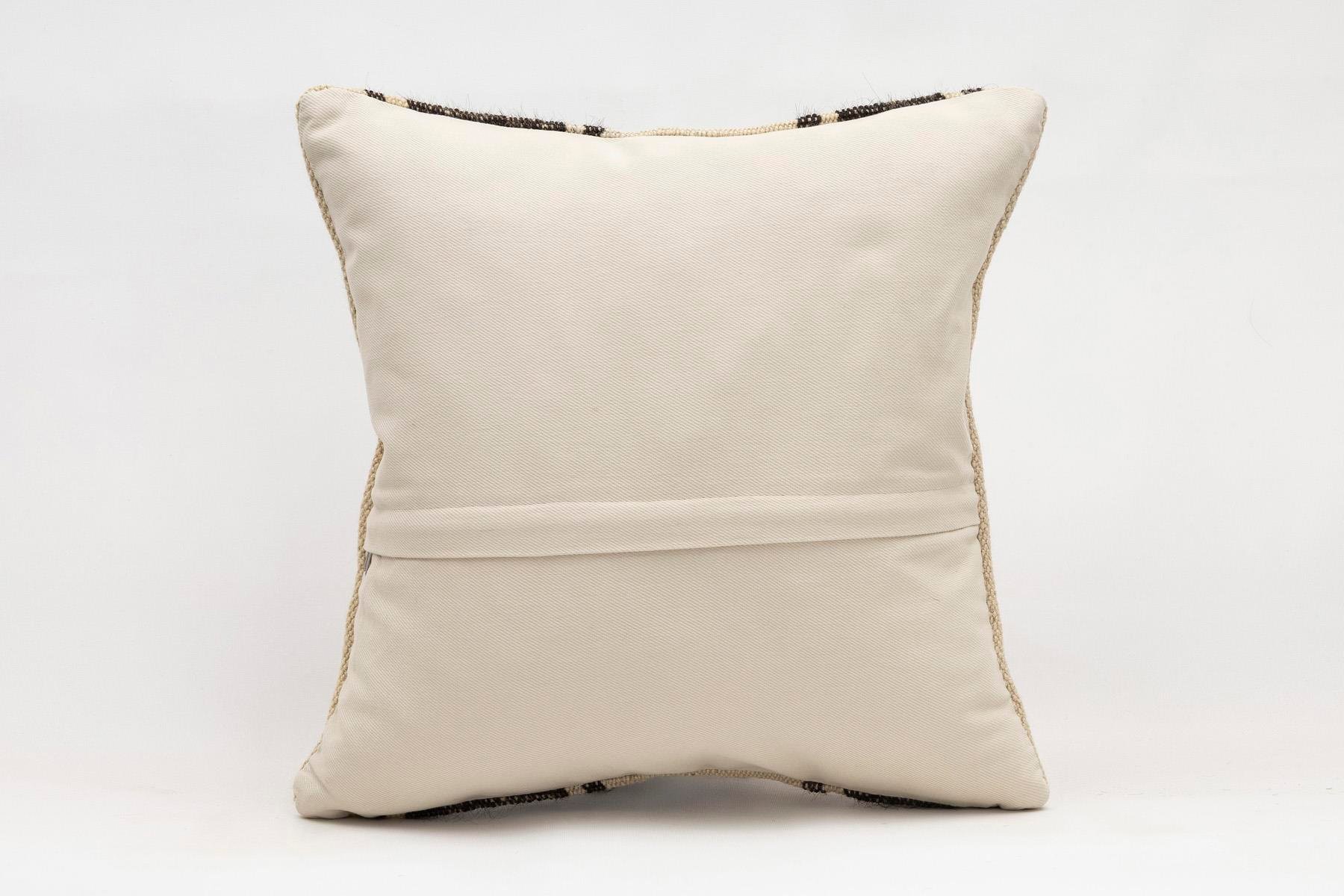 16x16 inches (40x40 cm) Kilim Pillow | KILIM WHOLESALE - Vintage Handmade Pillows - Vintage Handmade Kilim Rugs - It is 100% wool. Artistic and historical rugs. Old handwoven rugs. - Online hand woven rugs and kilim cushions sales. Shipping to a