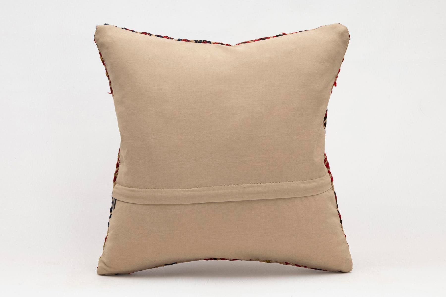 16x16 inches (40x40 cm) Kilim Pillow | KILIM WHOLESALE - Vintage Handmade Pillows - Vintage Handmade Kilim Rugs - It is 100% wool. Artistic and historical rugs. Old handwoven rugs. - Online hand woven rugs and kilim cushions sales. Shipping to a