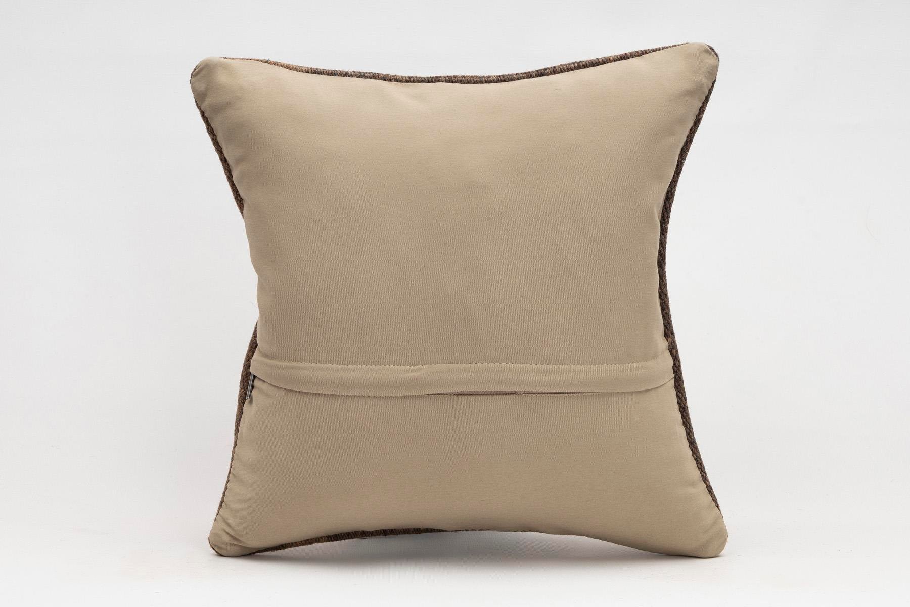 16x16 inches (40x40 cm) Kilim Pillow | KILIM WHOLESALE - Vintage Handmade Pillows - Vintage Handmade Kilim Rugs - It is 100% wool. Artistic and historical rugs. Old handwoven rugs. - Online hand woven rugs and kilim cushions sales. Shipping to a