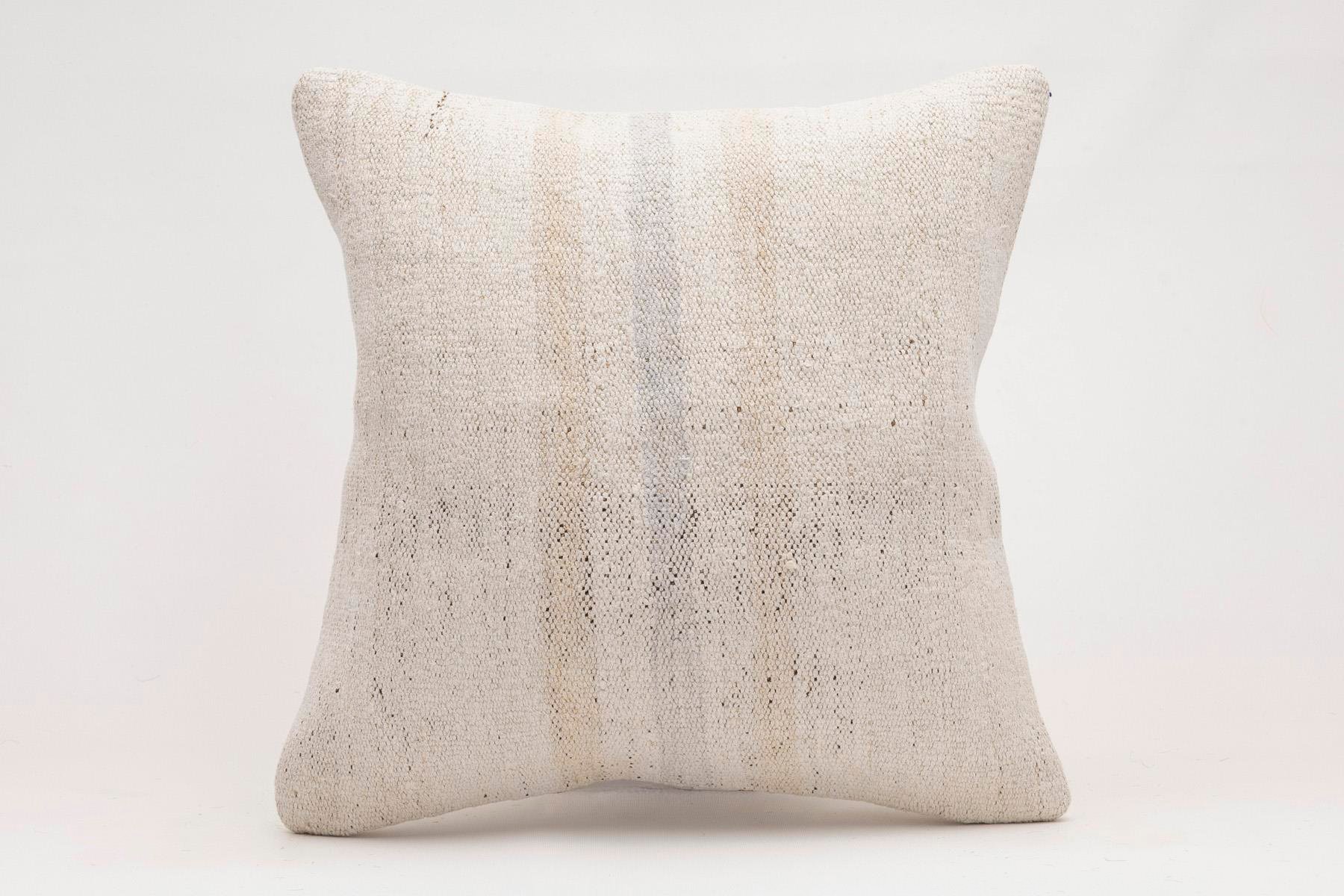 16x16 inches (40x40 cm) Kilim Pillow | KILIM WHOLESALE - Vintage Handmade Pillows - Vintage Handmade Kilim Rugs - It is 100% wool. Artistic and historical rugs. Old handwoven rugs. - Online hand woven rugs and kilim cushions sales. Shipping to a