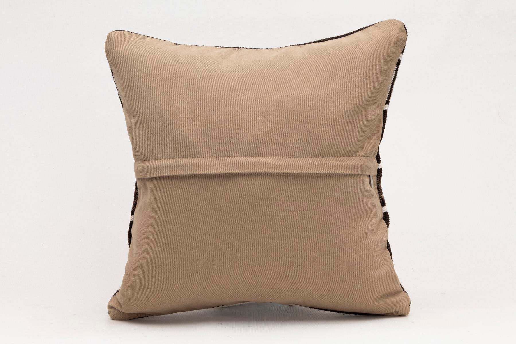 16x16 inches (40x40 cm) Kilim Pillow | KILIM WHOLESALE - Vintage Handmade Pillows - Vintage Handmade Kilim Rugs - It is 100% wool. Artistic and historical rugs. Old handwoven rugs. - Online hand woven rugs and kilim cushions sales. Shipping to a