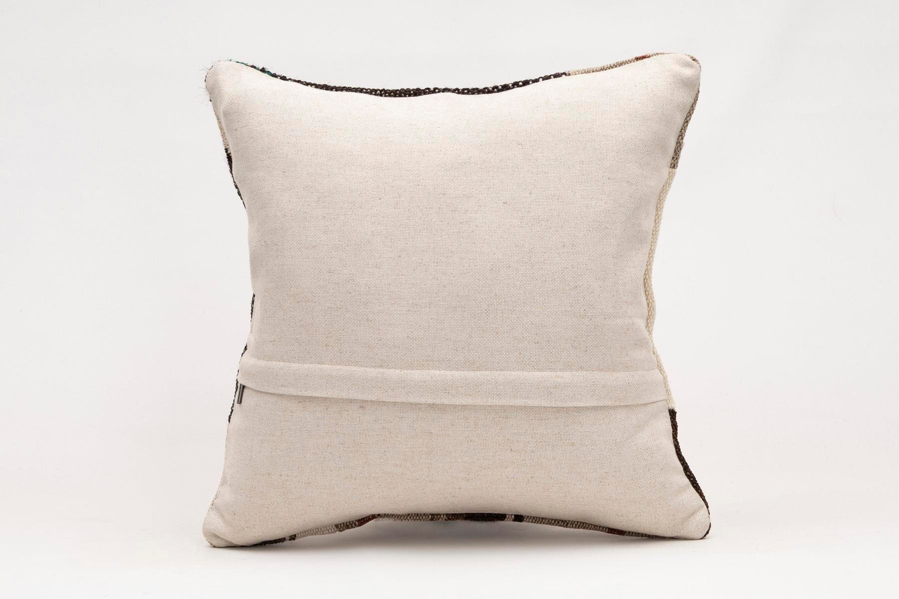 16x16 inches (40x40 cm) Kilim Pillow | KILIM WHOLESALE - Vintage Handmade Pillows - Vintage Handmade Kilim Rugs - It is 100% wool. Artistic and historical rugs. Old handwoven rugs. - Online hand woven rugs and kilim cushions sales. Shipping to a