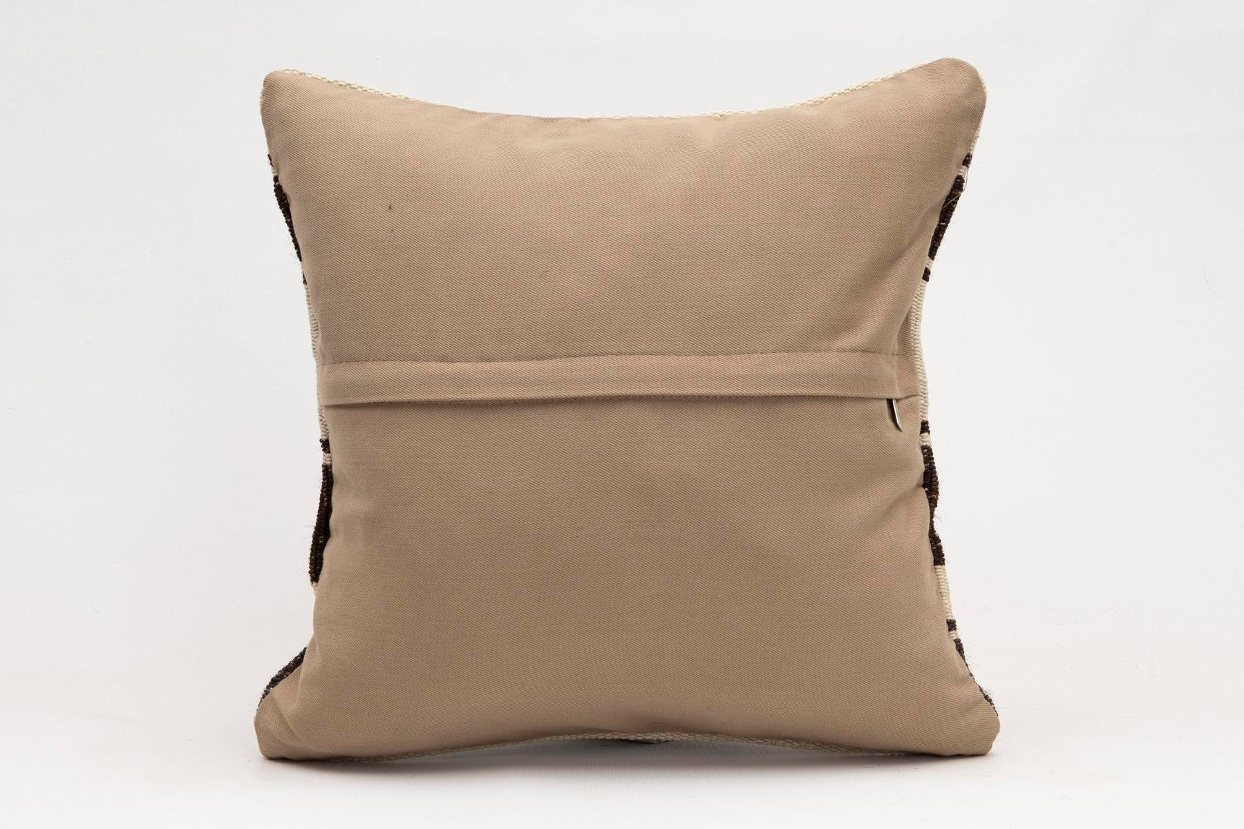 16x16 inches (40x40 cm) Kilim Pillow | KILIM WHOLESALE - Vintage Handmade Pillows - Vintage Handmade Kilim Rugs - It is 100% wool. Artistic and historical rugs. Old handwoven rugs. - Online hand woven rugs and kilim cushions sales. Shipping to a