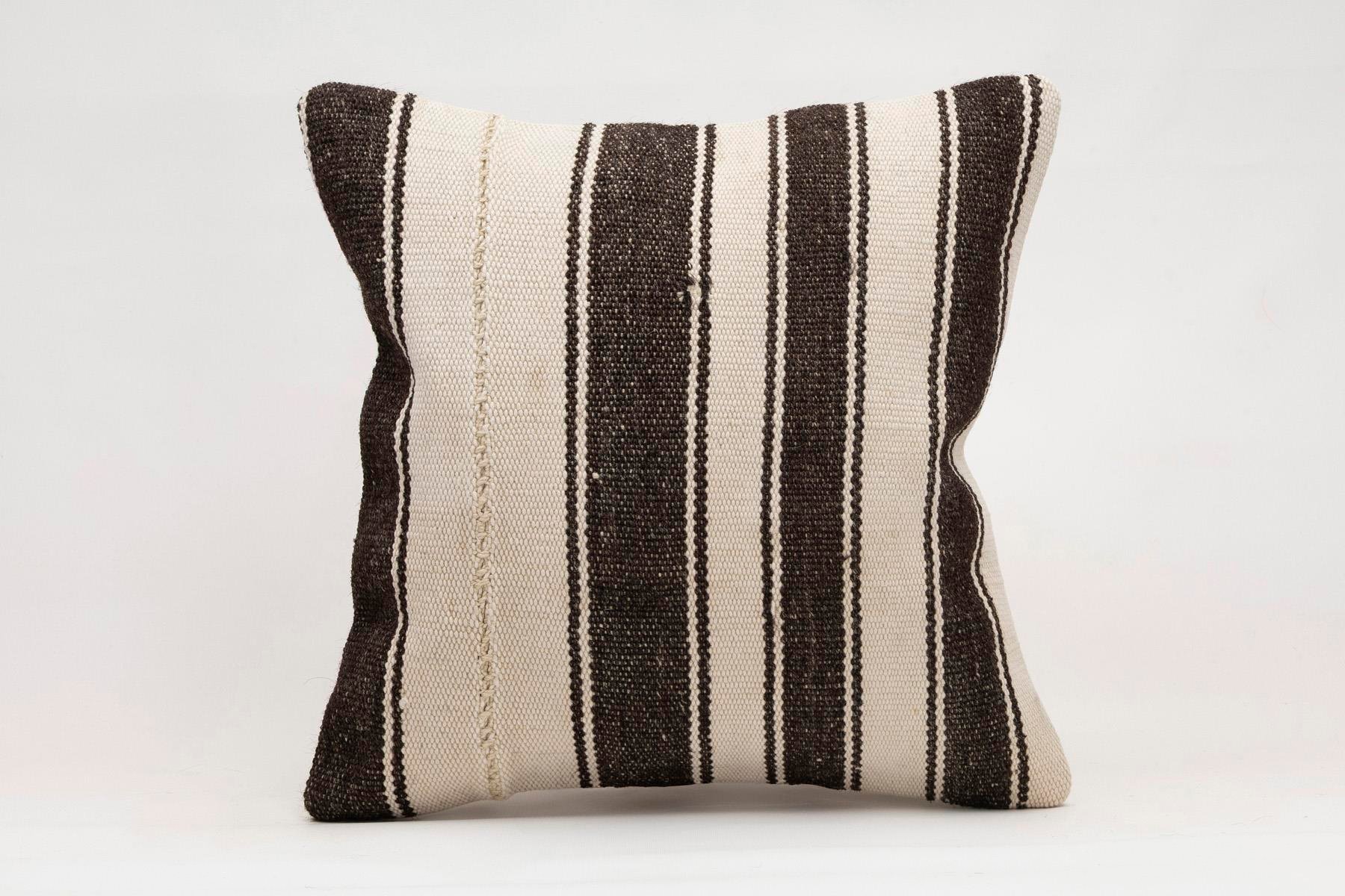 16x16 inches (40x40 cm) Kilim Pillow | KILIM WHOLESALE - Vintage Handmade Pillows - Vintage Handmade Kilim Rugs - It is 100% wool. Artistic and historical rugs. Old handwoven rugs. - Online hand woven rugs and kilim cushions sales. Shipping to a