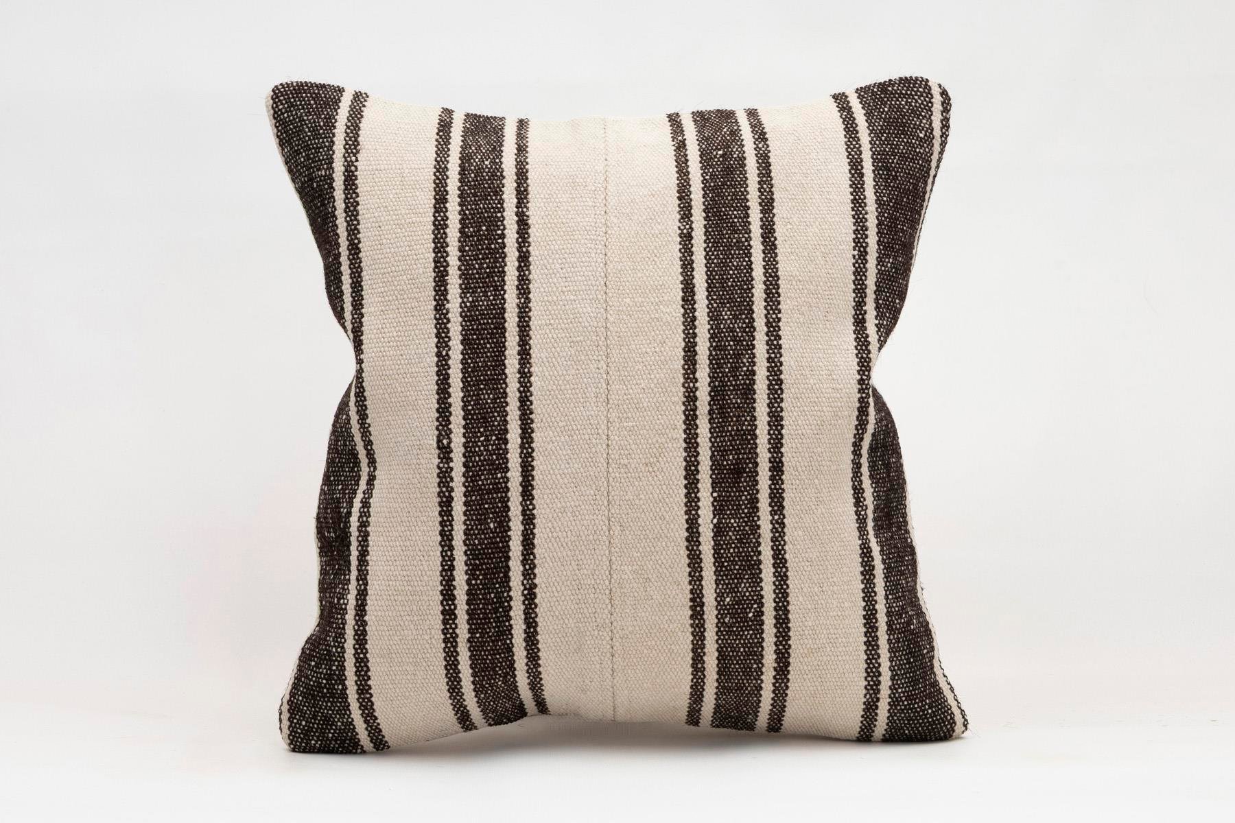 16x16 inches (40x40 cm) Kilim Pillow | KILIM WHOLESALE - Vintage Handmade Pillows - Vintage Handmade Kilim Rugs - It is 100% wool. Artistic and historical rugs. Old handwoven rugs. - Online hand woven rugs and kilim cushions sales. Shipping to a