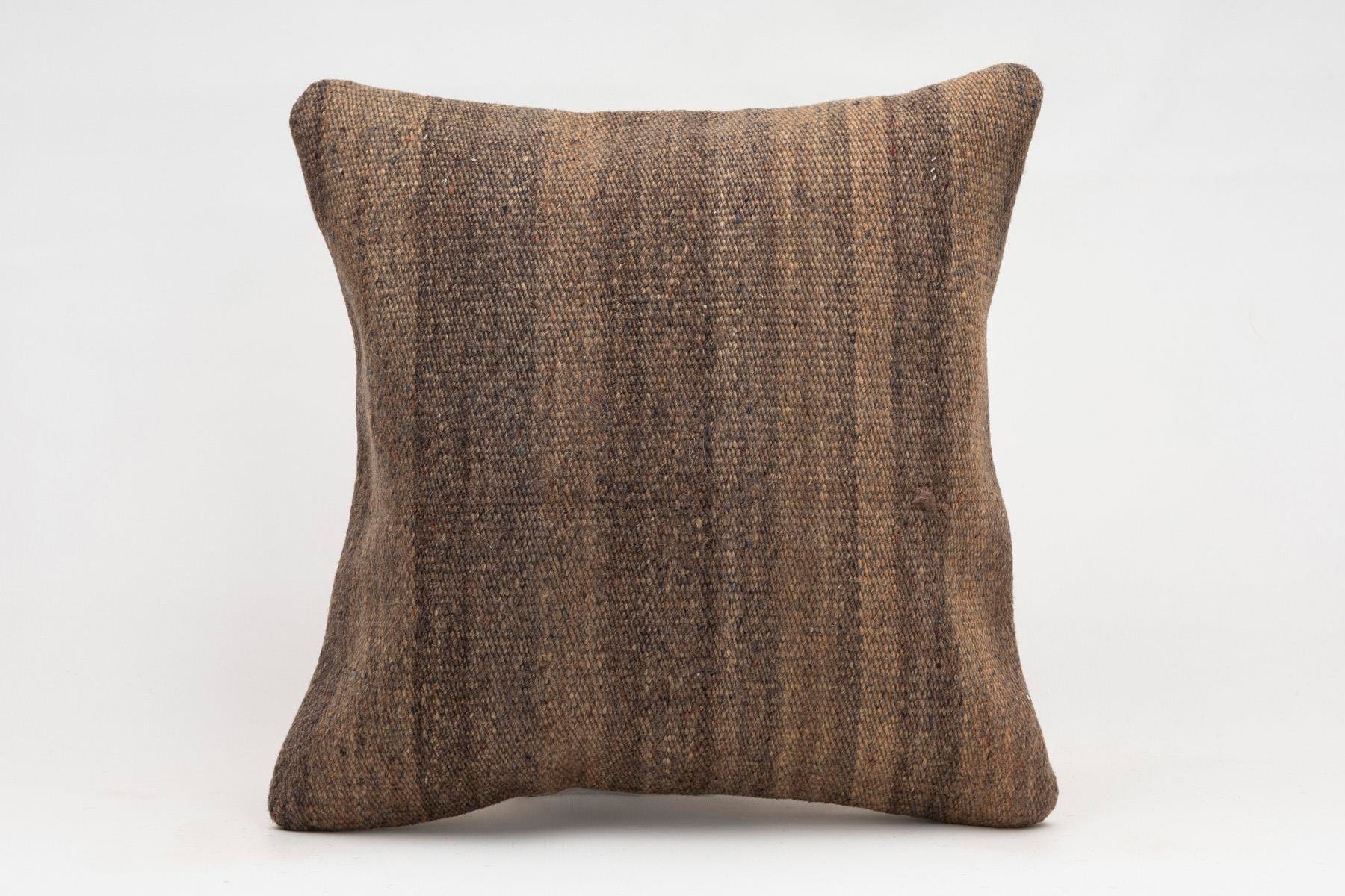 16x16 inches (40x40 cm) Kilim Pillow | KILIM WHOLESALE - Vintage Handmade Pillows - Vintage Handmade Kilim Rugs - It is 100% wool. Artistic and historical rugs. Old handwoven rugs. - Online hand woven rugs and kilim cushions sales. Shipping to a