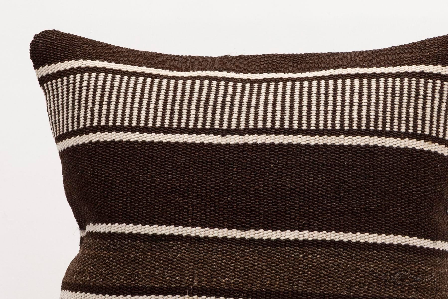 16x16 inches (40x40 cm) Kilim Pillow | KILIM WHOLESALE - Vintage Handmade Pillows - Vintage Handmade Kilim Rugs - It is 100% wool. Artistic and historical rugs. Old handwoven rugs. - Online hand woven rugs and kilim cushions sales. Shipping to a