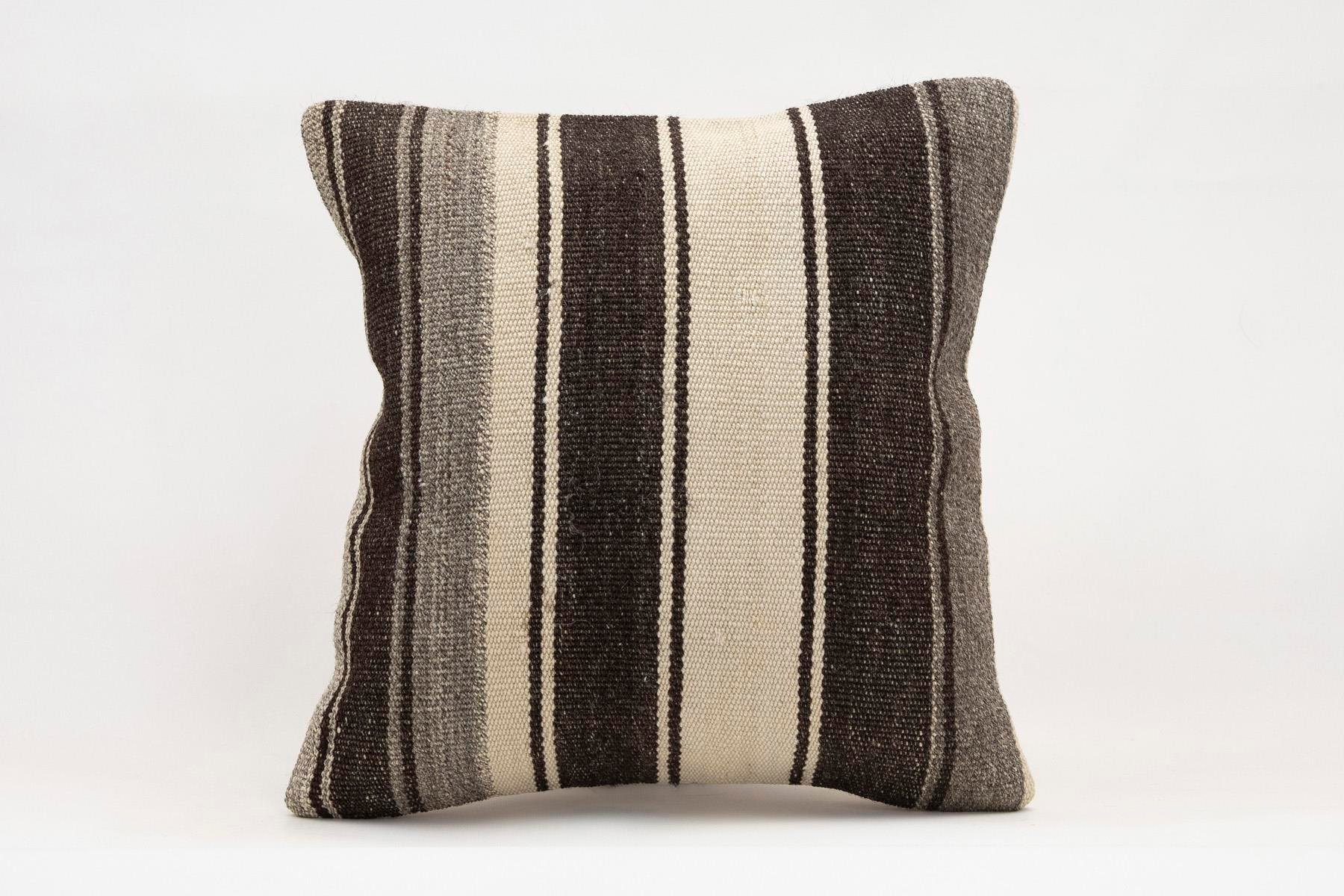 16x16 inches (40x40 cm) Kilim Pillow | KILIM WHOLESALE - Vintage Handmade Pillows - Vintage Handmade Kilim Rugs - It is 100% wool. Artistic and historical rugs. Old handwoven rugs. - Online hand woven rugs and kilim cushions sales. Shipping to a