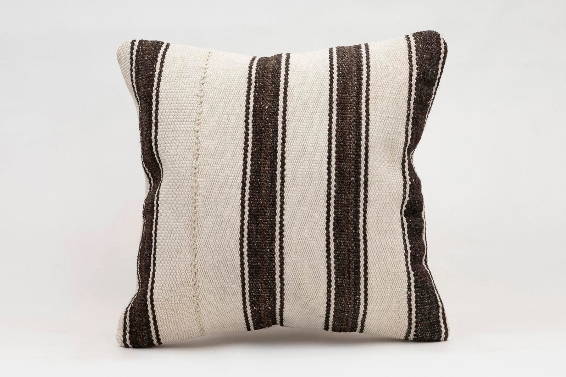 16x16 inches (40x40 cm) Kilim Pillow | KILIM WHOLESALE - Vintage Handmade Pillows - Vintage Handmade Kilim Rugs - It is 100% wool. Artistic and historical rugs. Old handwoven rugs. - Online hand woven rugs and kilim cushions sales. Shipping to a