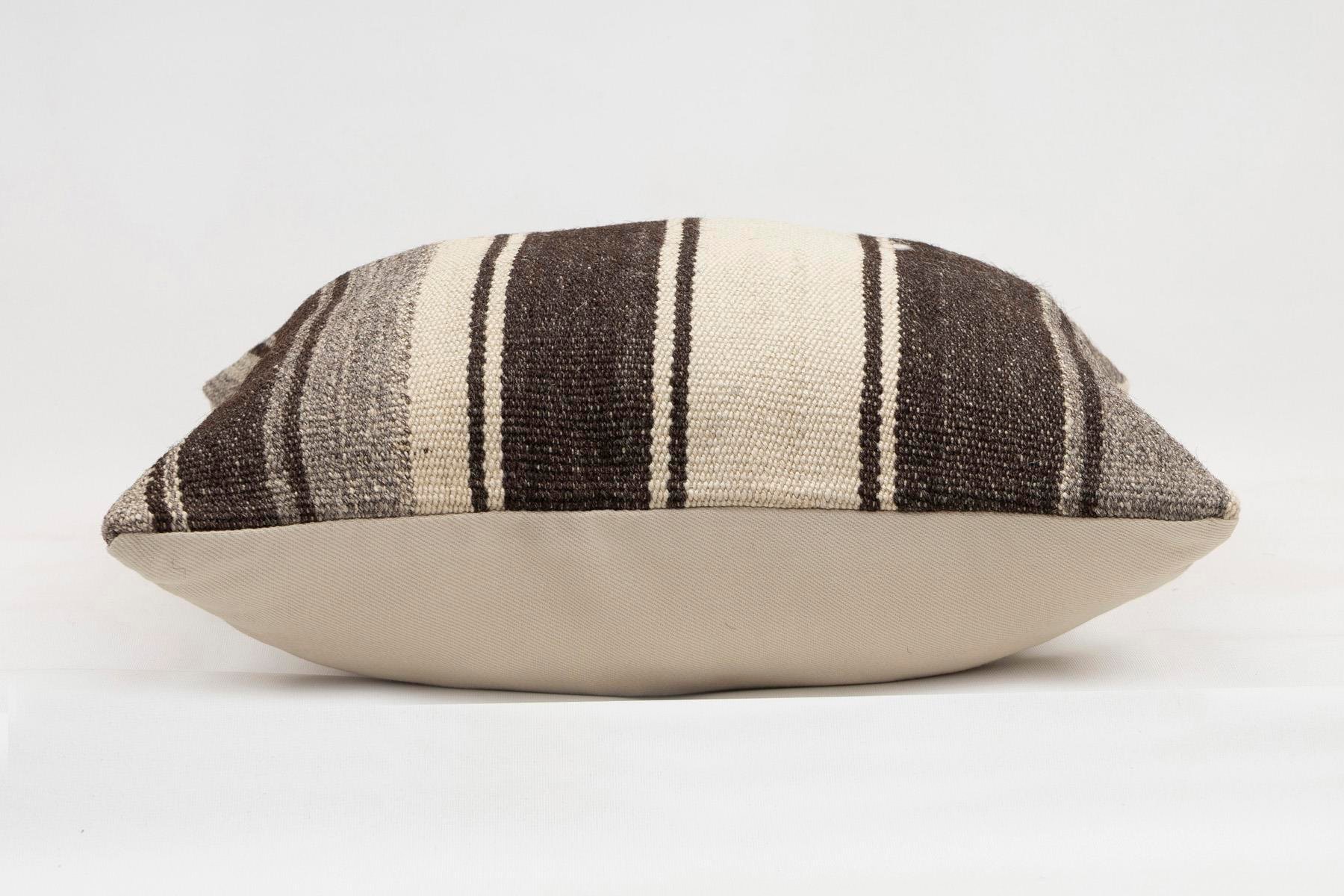 16x16 inches (40x40 cm) Kilim Pillow | KILIM WHOLESALE - Vintage Handmade Pillows - Vintage Handmade Kilim Rugs - It is 100% wool. Artistic and historical rugs. Old handwoven rugs. - Online hand woven rugs and kilim cushions sales. Shipping to a