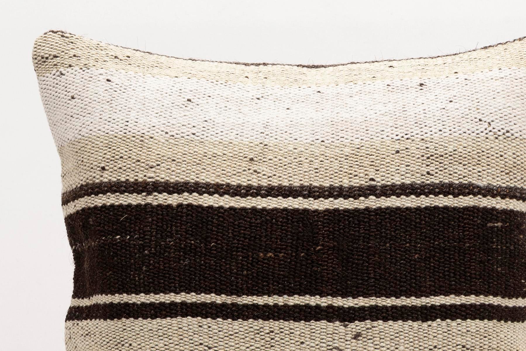 16x16 inches (40x40 cm) Kilim Pillow | KILIM WHOLESALE - Vintage Handmade Pillows - Vintage Handmade Kilim Rugs - It is 100% wool. Artistic and historical rugs. Old handwoven rugs. - Online hand woven rugs and kilim cushions sales. Shipping to a