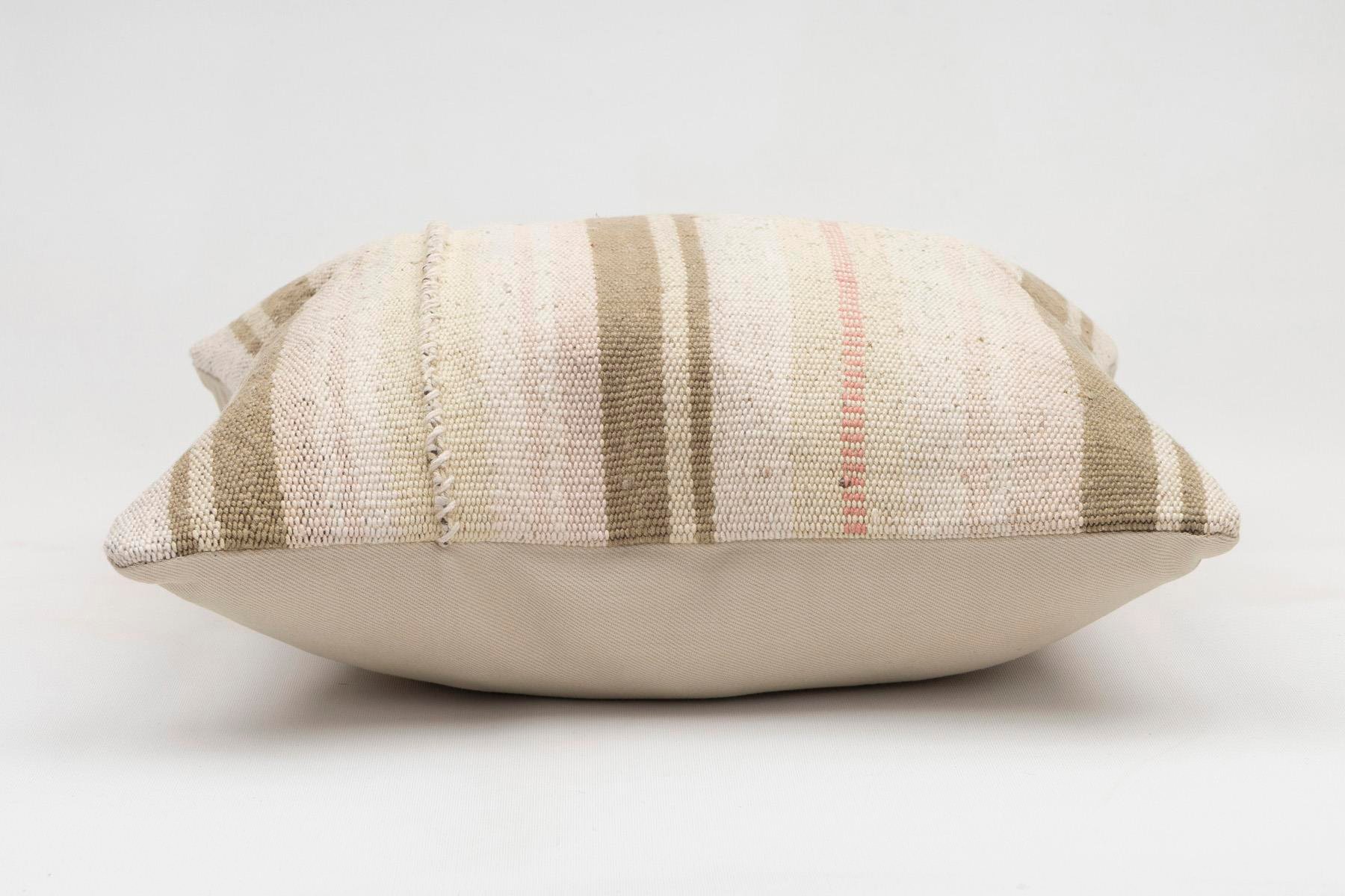 16x16 inches (40x40 cm) Kilim Pillow | KILIM WHOLESALE - Vintage Handmade Pillows - Vintage Handmade Kilim Rugs - It is 100% wool. Artistic and historical rugs. Old handwoven rugs. - Online hand woven rugs and kilim cushions sales. Shipping to a