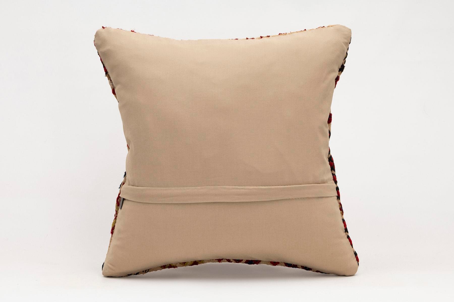 16x16 inches (40x40 cm) Kilim Pillow | KILIM WHOLESALE - Vintage Handmade Pillows - Vintage Handmade Kilim Rugs - It is 100% wool. Artistic and historical rugs. Old handwoven rugs. - Online hand woven rugs and kilim cushions sales. Shipping to a