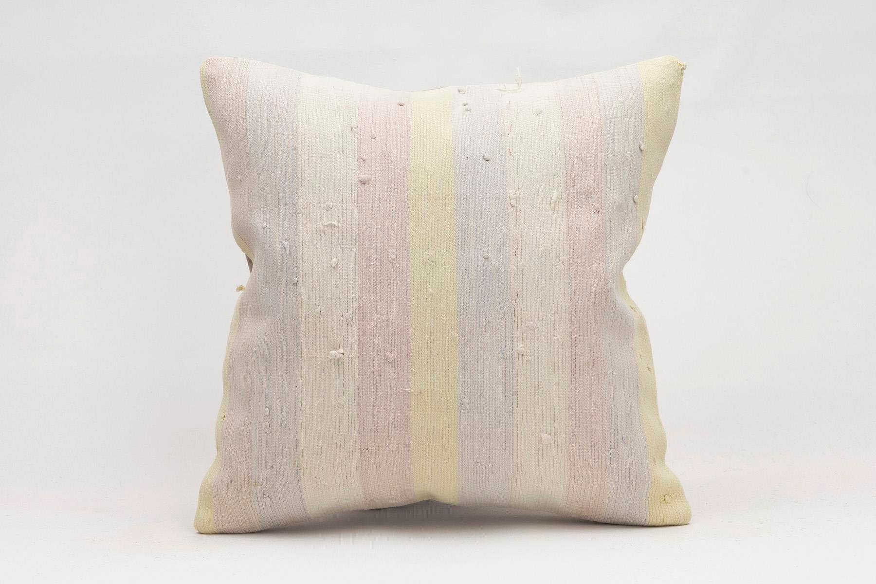 16x16 inches (40x40 cm) Kilim Pillow | KILIM WHOLESALE - Vintage Handmade Pillows - Vintage Handmade Kilim Rugs - It is 100% wool. Artistic and historical rugs. Old handwoven rugs. - Online hand woven rugs and kilim cushions sales. Shipping to a