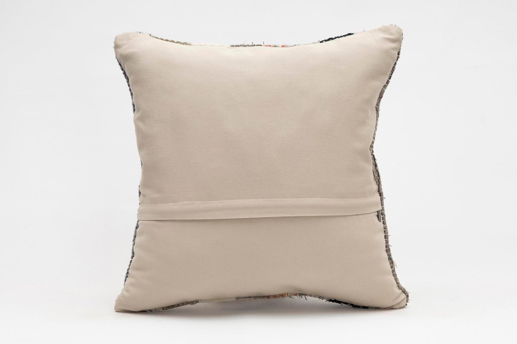 16x16 inches (40x40 cm) Kilim Pillow | KILIM WHOLESALE - Vintage Handmade Pillows - Vintage Handmade Kilim Rugs - It is 100% wool. Artistic and historical rugs. Old handwoven rugs. - Online hand woven rugs and kilim cushions sales. Shipping to a