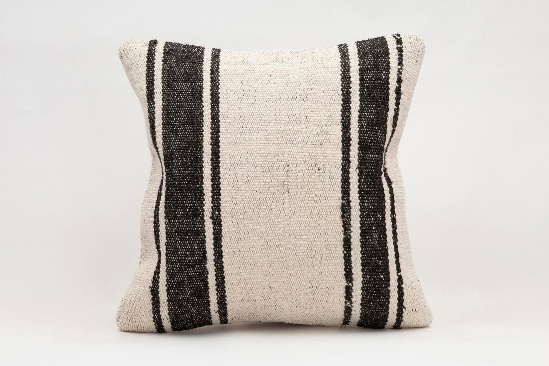 16x16 inches (40x40 cm) Kilim Pillow | KILIM WHOLESALE - Vintage Handmade Pillows - Vintage Handmade Kilim Rugs - It is 100% wool. Artistic and historical rugs. Old handwoven rugs. - Online hand woven rugs and kilim cushions sales. Shipping to a