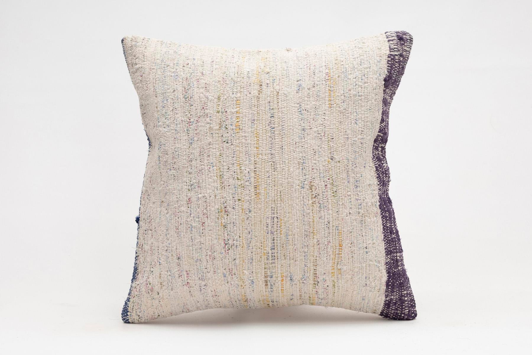 16x16 inches (40x40 cm) Kilim Pillow | KILIM WHOLESALE - Vintage Handmade Pillows - Vintage Handmade Kilim Rugs - It is 100% wool. Artistic and historical rugs. Old handwoven rugs. - Online hand woven rugs and kilim cushions sales. Shipping to a