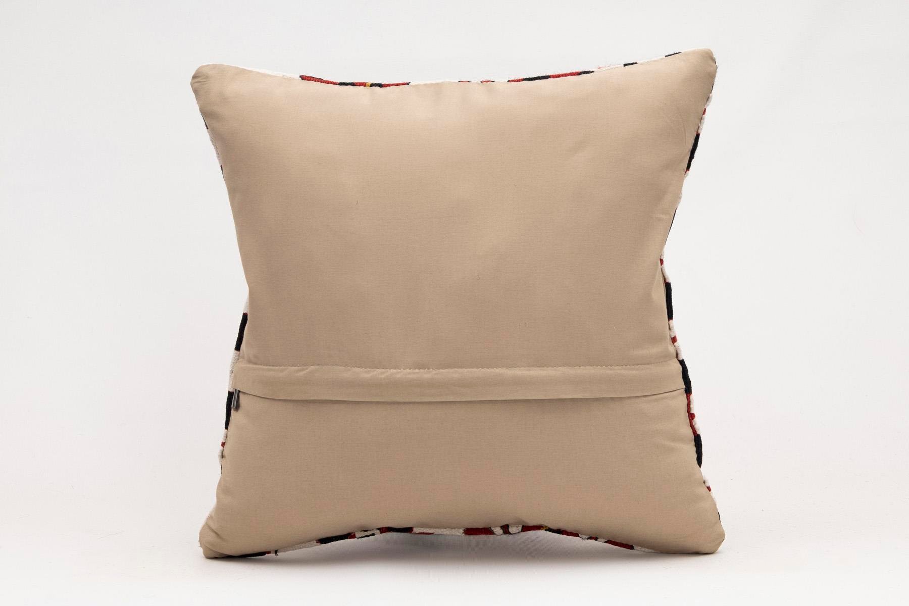 16x16 inches (40x40 cm) Kilim Pillow | KILIM WHOLESALE - Vintage Handmade Pillows - Vintage Handmade Kilim Rugs - It is 100% wool. Artistic and historical rugs. Old handwoven rugs. - Online hand woven rugs and kilim cushions sales. Shipping to a