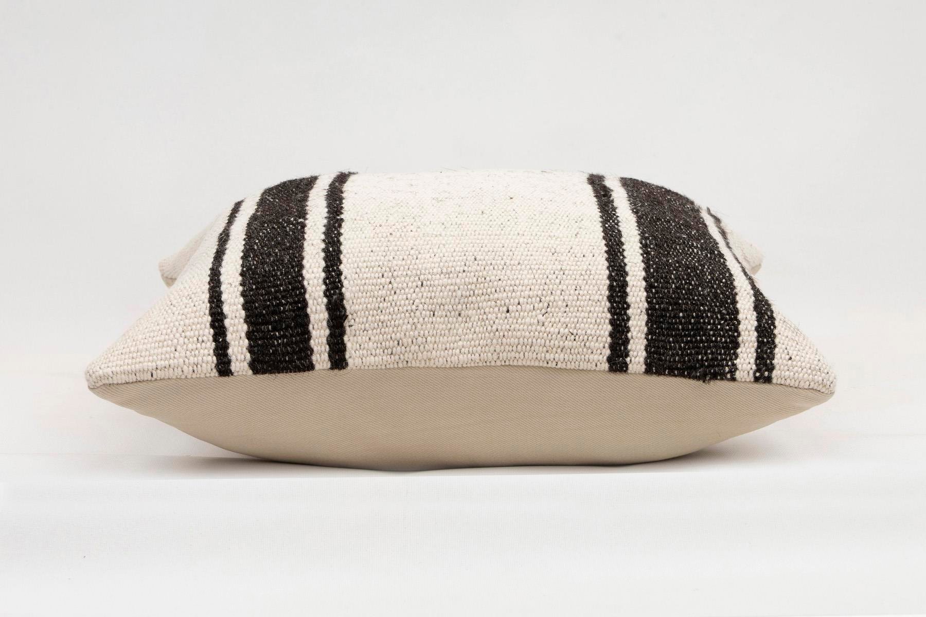 16x16 inches (40x40 cm) Kilim Pillow | KILIM WHOLESALE - Vintage Handmade Pillows - Vintage Handmade Kilim Rugs - It is 100% wool. Artistic and historical rugs. Old handwoven rugs. - Online hand woven rugs and kilim cushions sales. Shipping to a