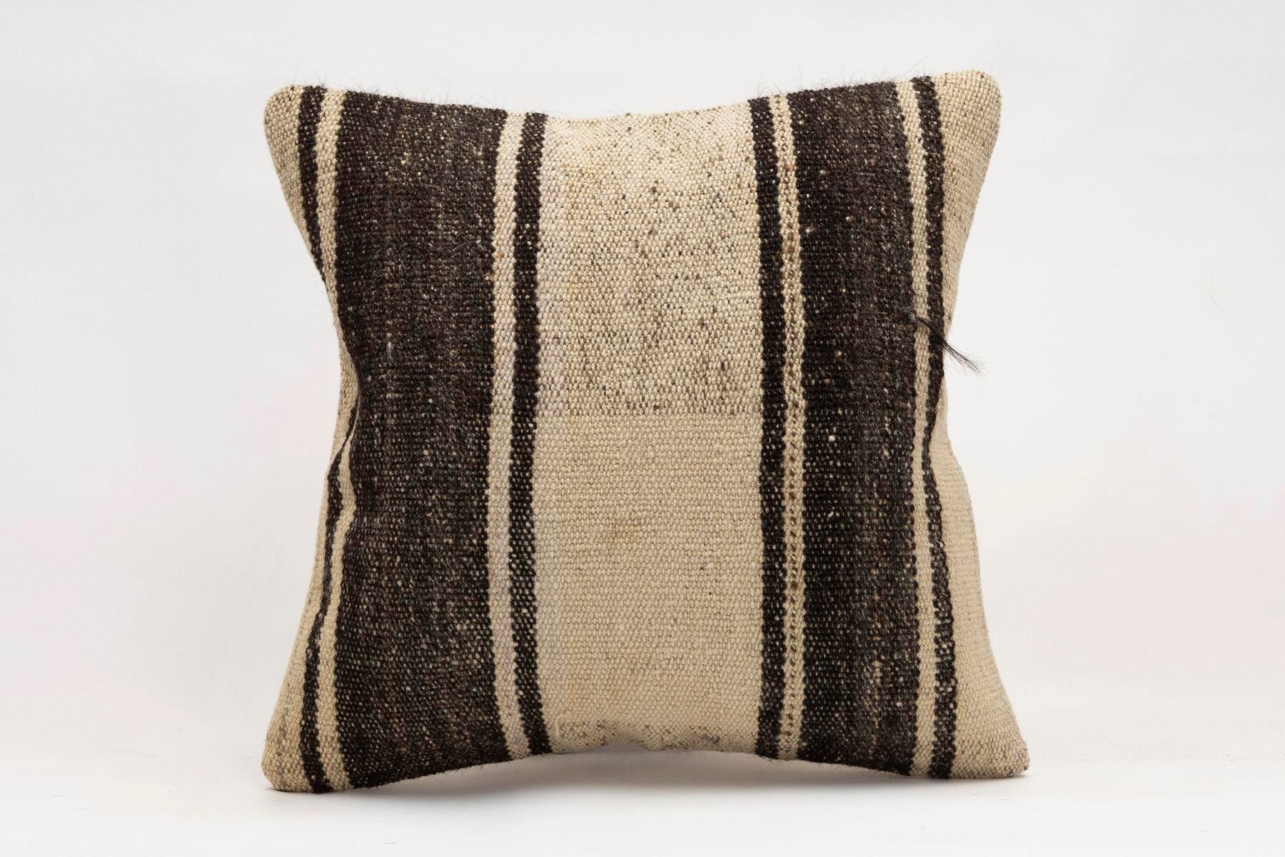 16x16 inches (40x40 cm) Kilim Pillow | KILIM WHOLESALE - Vintage Handmade Pillows - Vintage Handmade Kilim Rugs - It is 100% wool. Artistic and historical rugs. Old handwoven rugs. - Online hand woven rugs and kilim cushions sales. Shipping to a