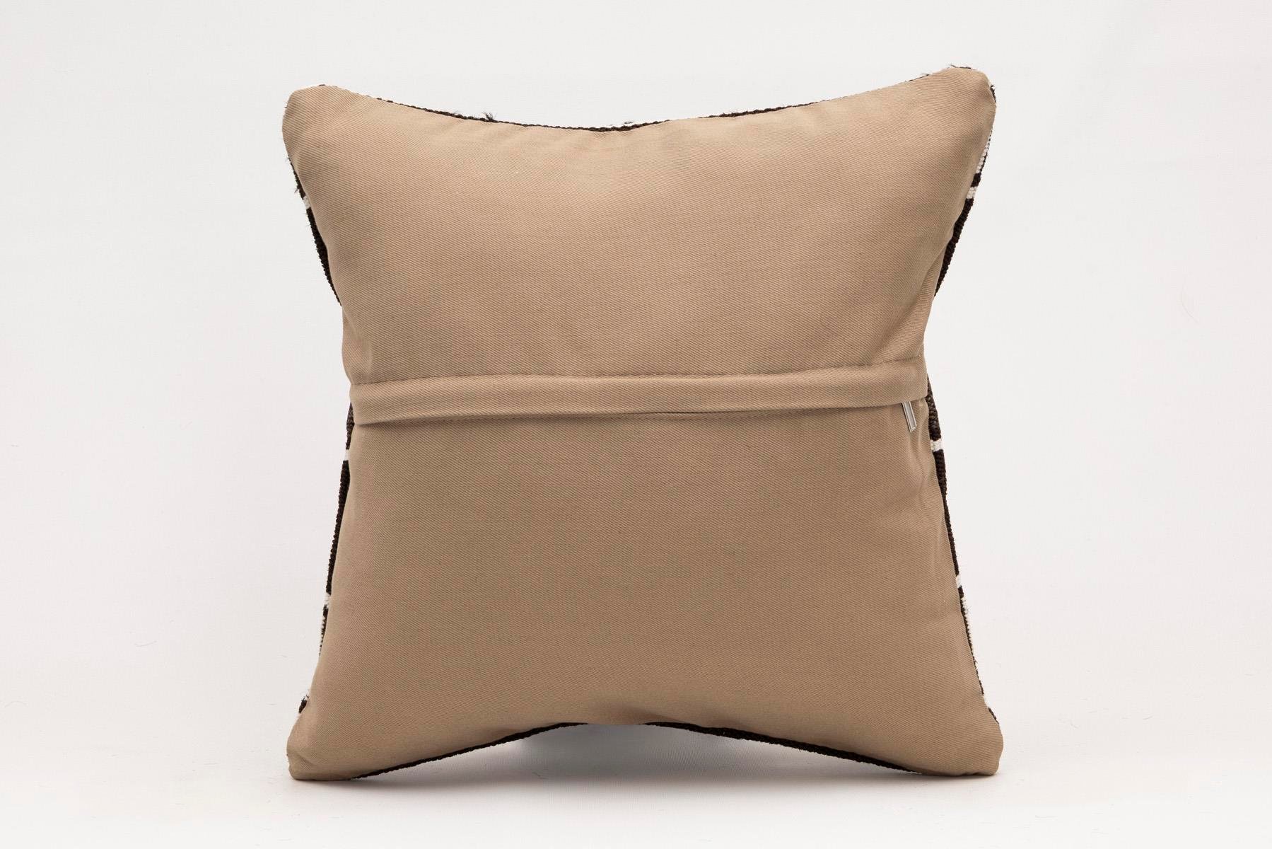 16x16 inches (40x40 cm) Kilim Pillow | KILIM WHOLESALE - Vintage Handmade Pillows - Vintage Handmade Kilim Rugs - It is 100% wool. Artistic and historical rugs. Old handwoven rugs. - Online hand woven rugs and kilim cushions sales. Shipping to a