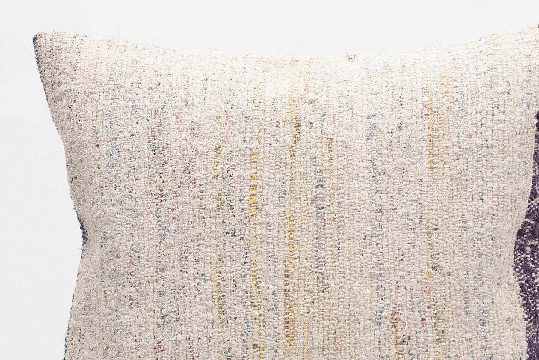 16x16 inches (40x40 cm) Kilim Pillow | KILIM WHOLESALE - Vintage Handmade Pillows - Vintage Handmade Kilim Rugs - It is 100% wool. Artistic and historical rugs. Old handwoven rugs. - Online hand woven rugs and kilim cushions sales. Shipping to a