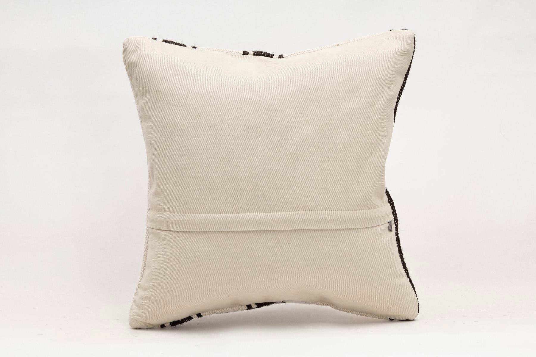 16x16 inches (40x40 cm) Kilim Pillow | KILIM WHOLESALE - Vintage Handmade Pillows - Vintage Handmade Kilim Rugs - It is 100% wool. Artistic and historical rugs. Old handwoven rugs. - Online hand woven rugs and kilim cushions sales. Shipping to a