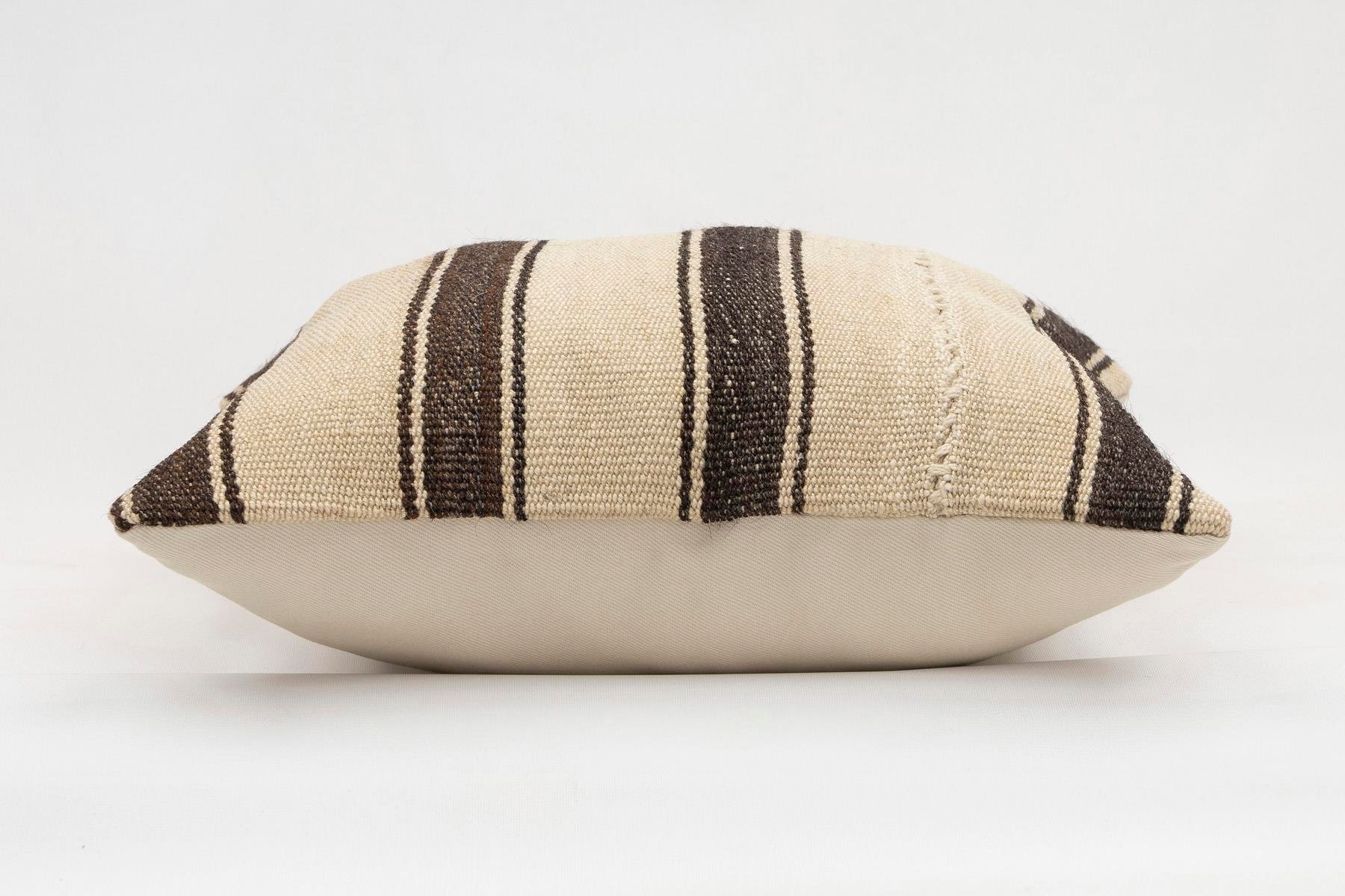 16x16 inches (40x40 cm) Kilim Pillow | KILIM WHOLESALE - Vintage Handmade Pillows - Vintage Handmade Kilim Rugs - It is 100% wool. Artistic and historical rugs. Old handwoven rugs. - Online hand woven rugs and kilim cushions sales. Shipping to a