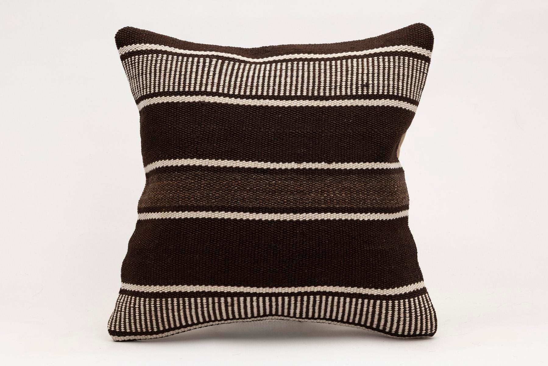 16x16 inches (40x40 cm) Kilim Pillow | KILIM WHOLESALE - Vintage Handmade Pillows - Vintage Handmade Kilim Rugs - It is 100% wool. Artistic and historical rugs. Old handwoven rugs. - Online hand woven rugs and kilim cushions sales. Shipping to a